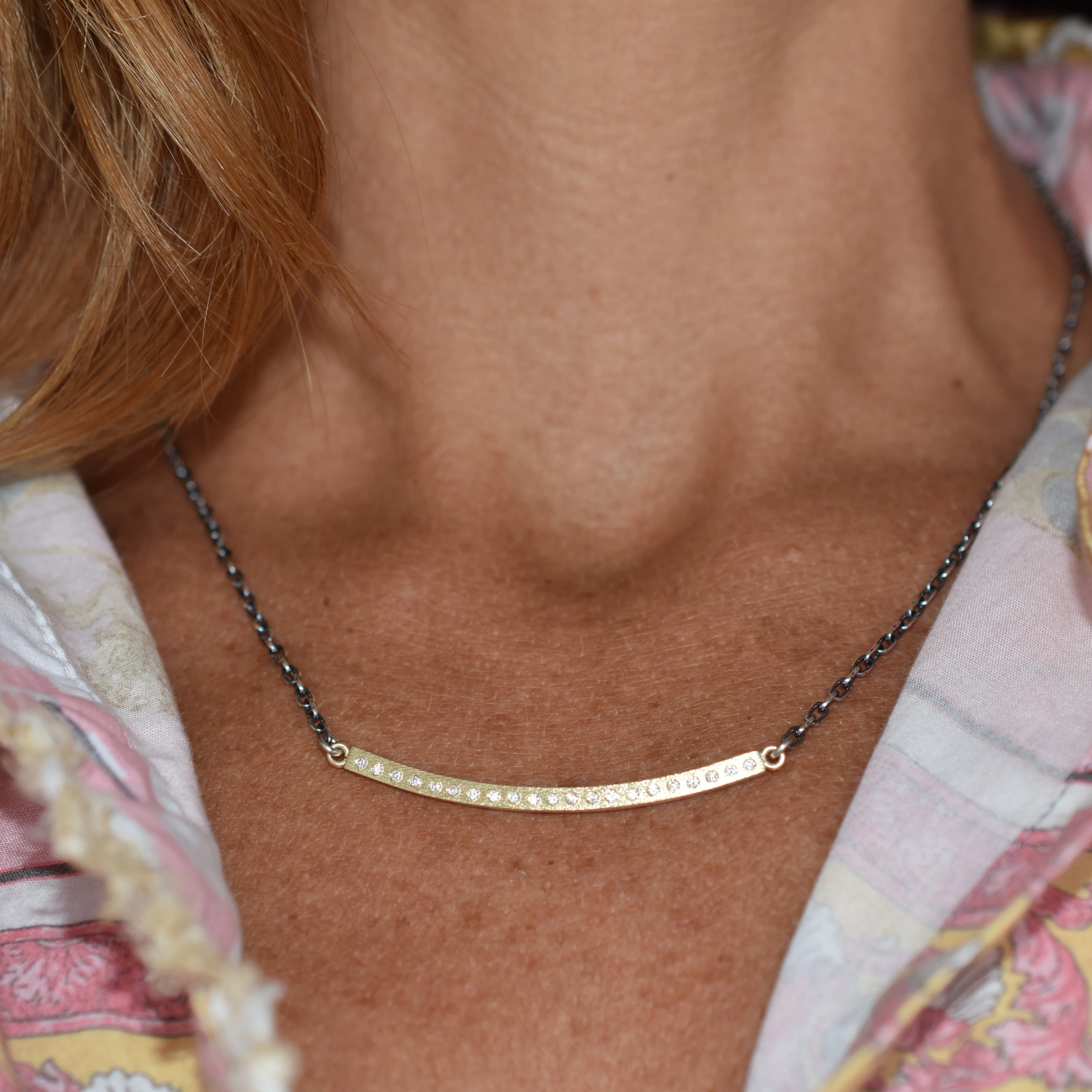 Adam Bar Necklace - Gold - Image 2