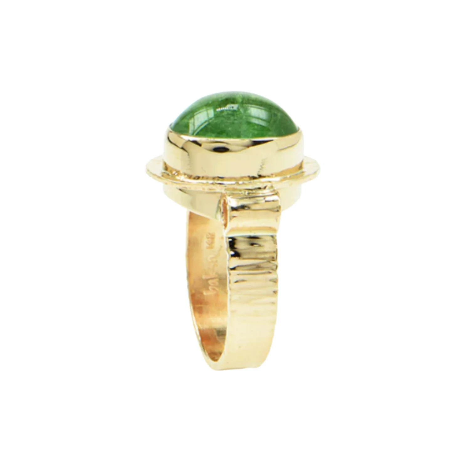Afghan Tourmaline Cabochon Ring - Image 3