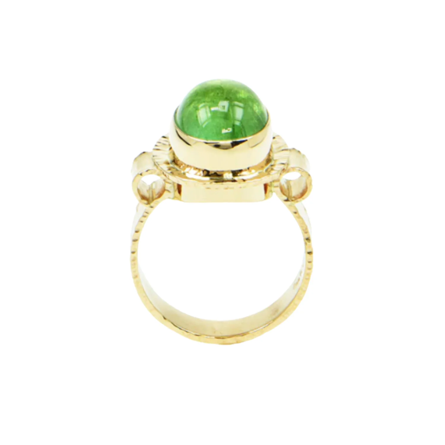 Afghan Tourmaline Cabochon Ring - Image 4