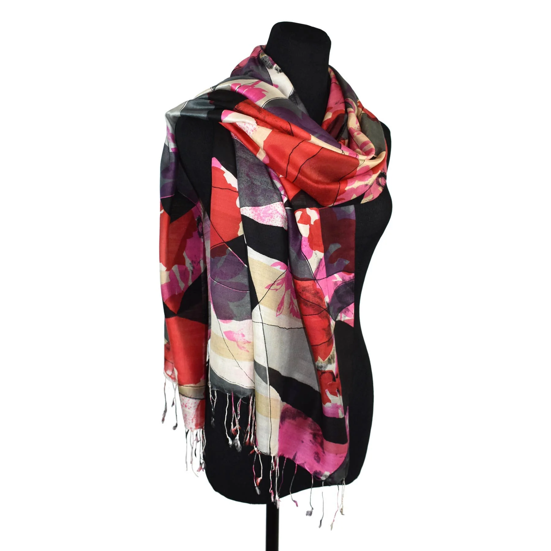Alejandra Handwoven Silk Scarf - Image 3