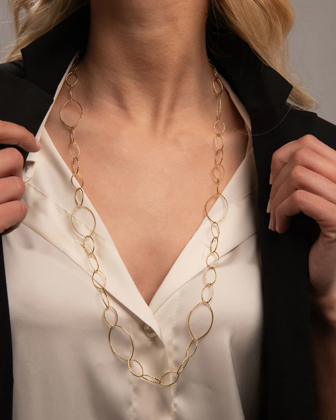 Arabesque Long Necklace - Gold - Image 2