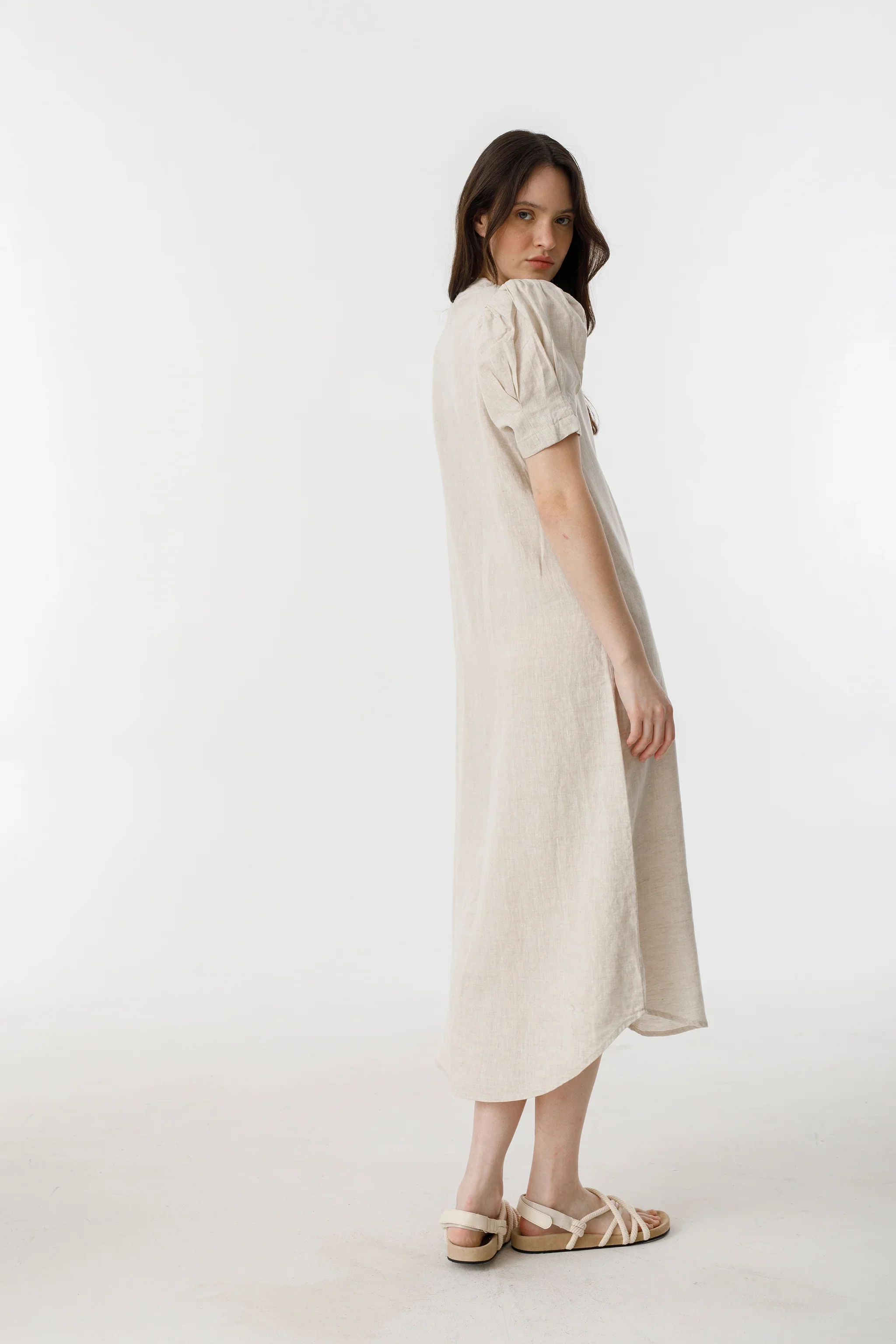 Athina Dress - Natural - Image 6
