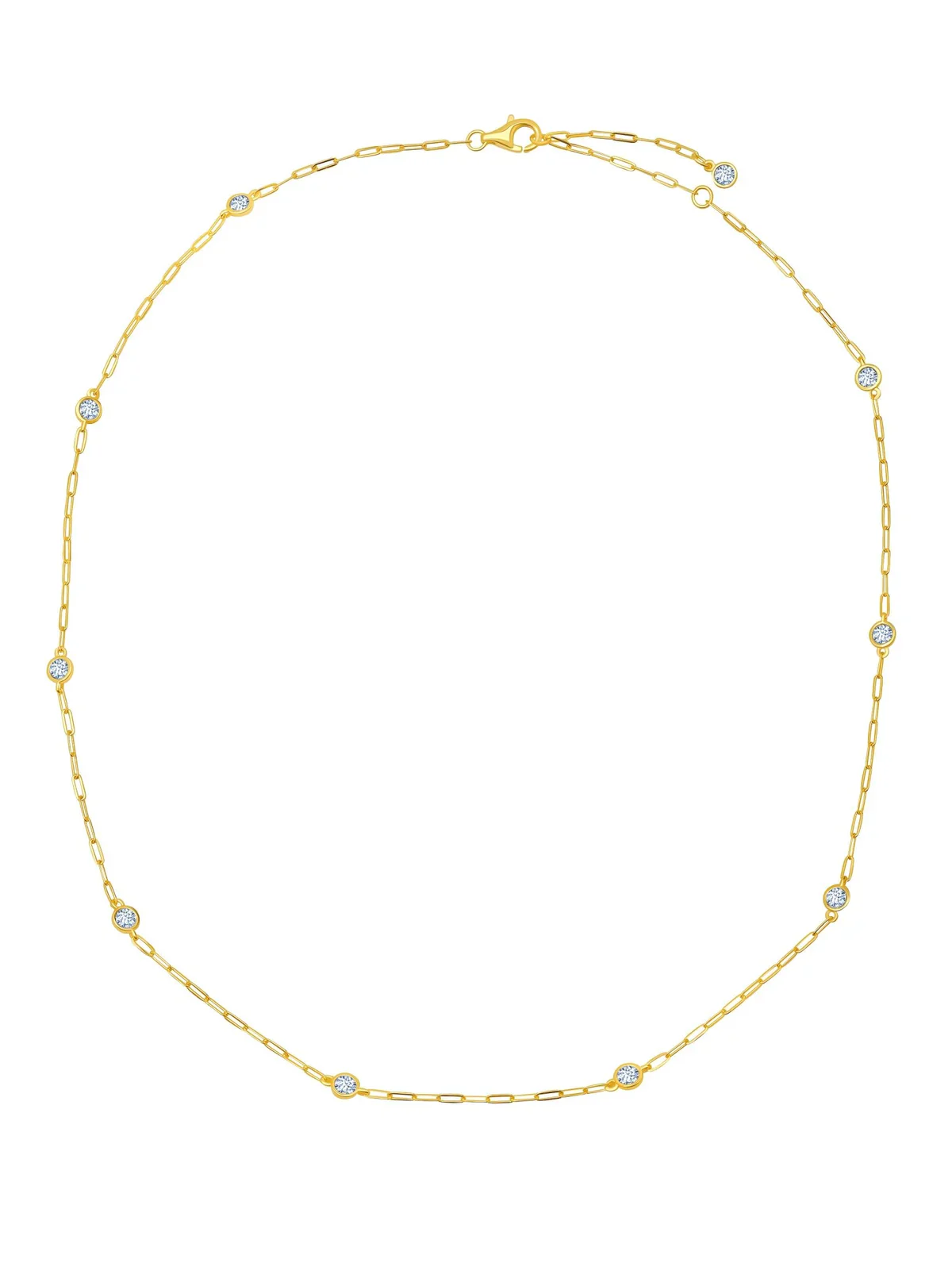 Aura Station Necklace in Gold