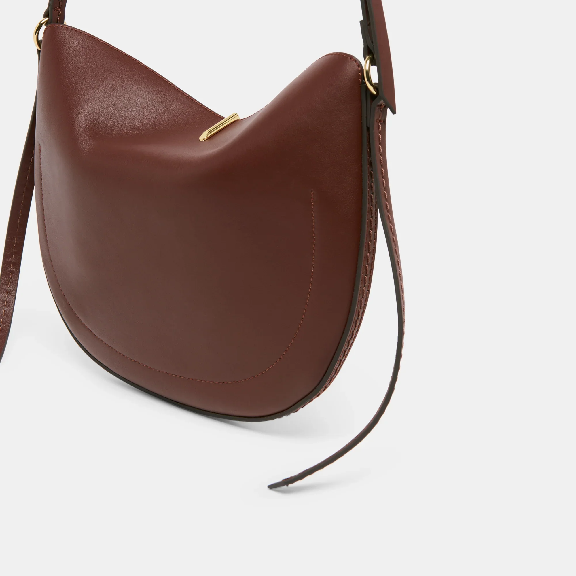 Billy Crossbody Brown Leather Bag - Image 3