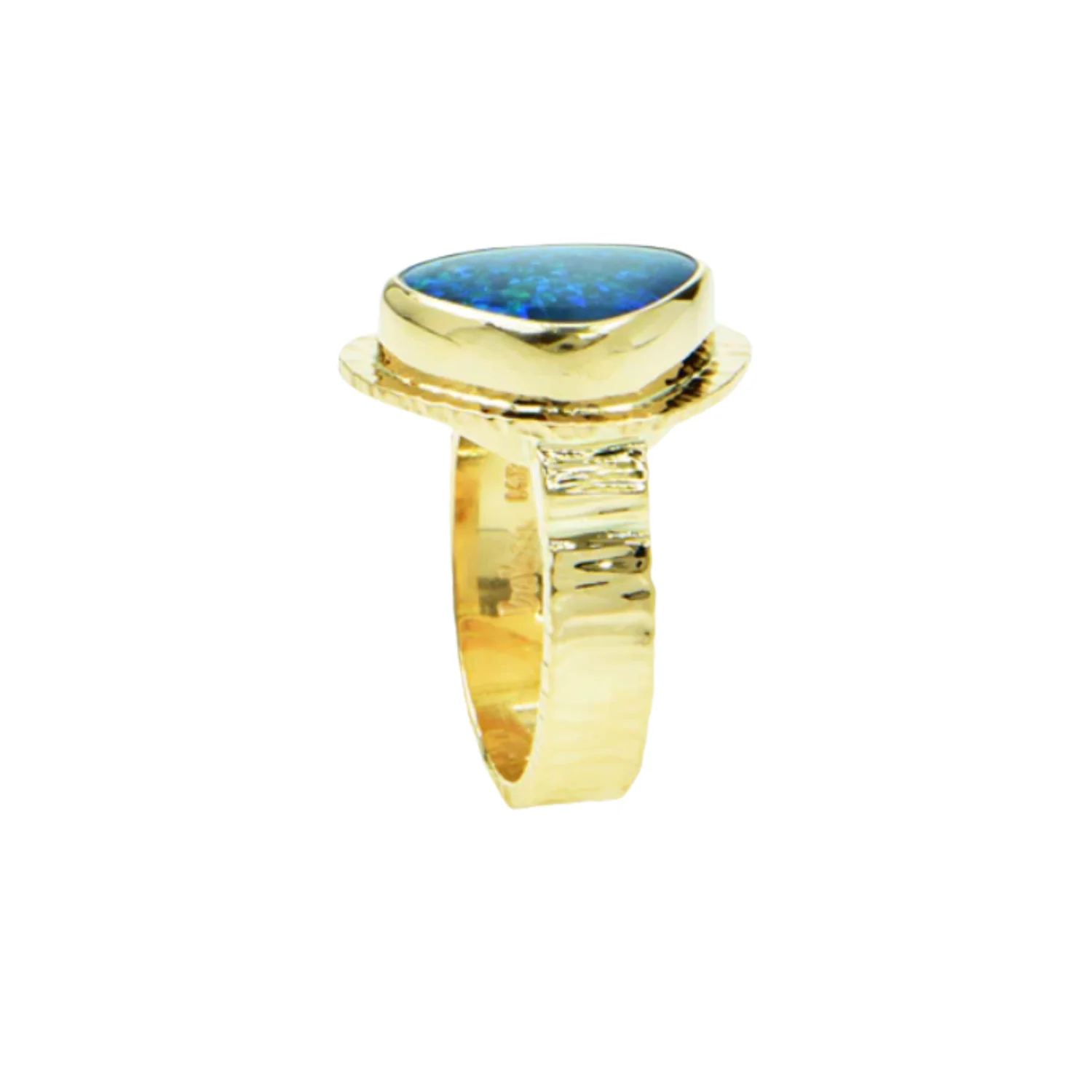 Black Opal Doublet Ring - Image 3