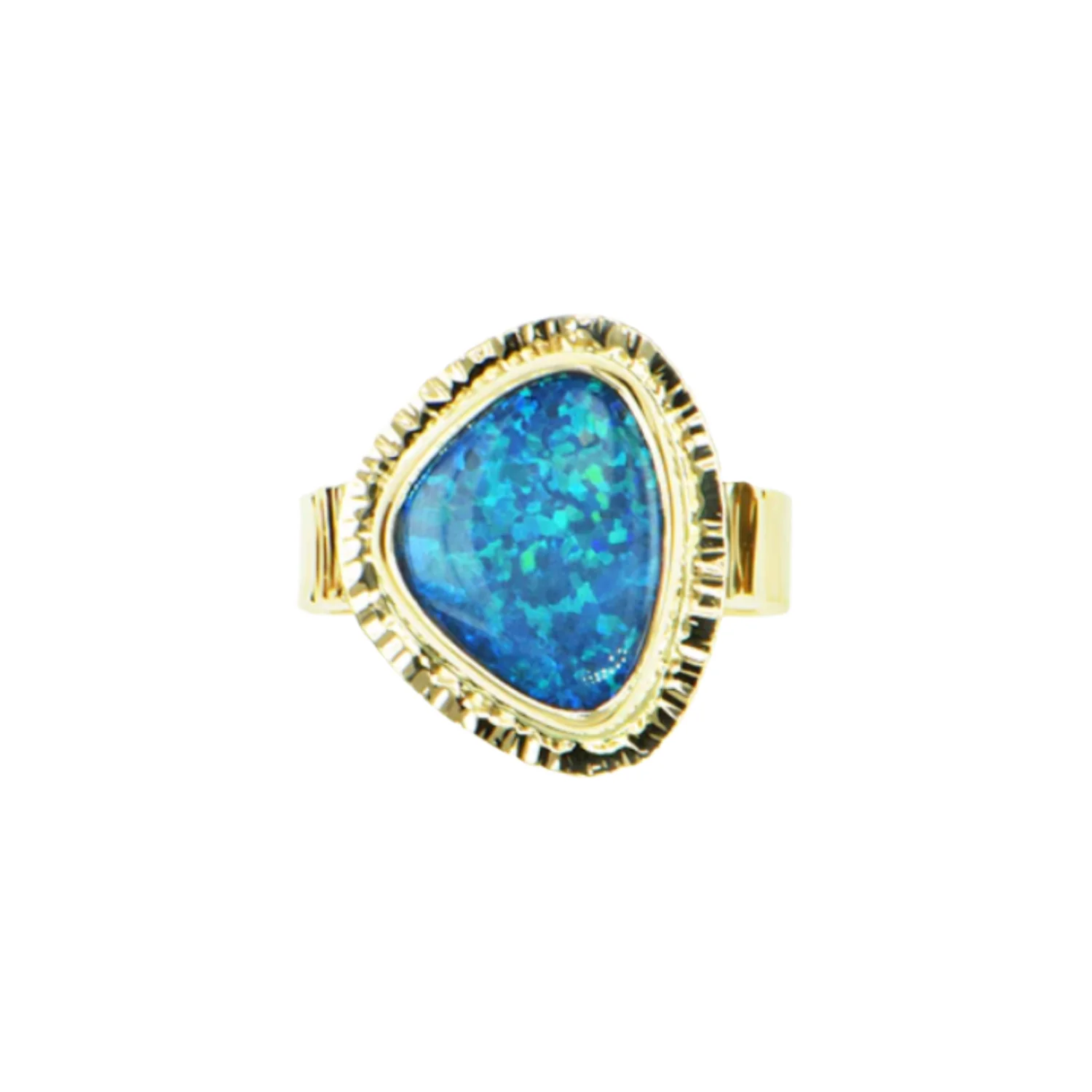 Black Opal Doublet Ring - Image 4