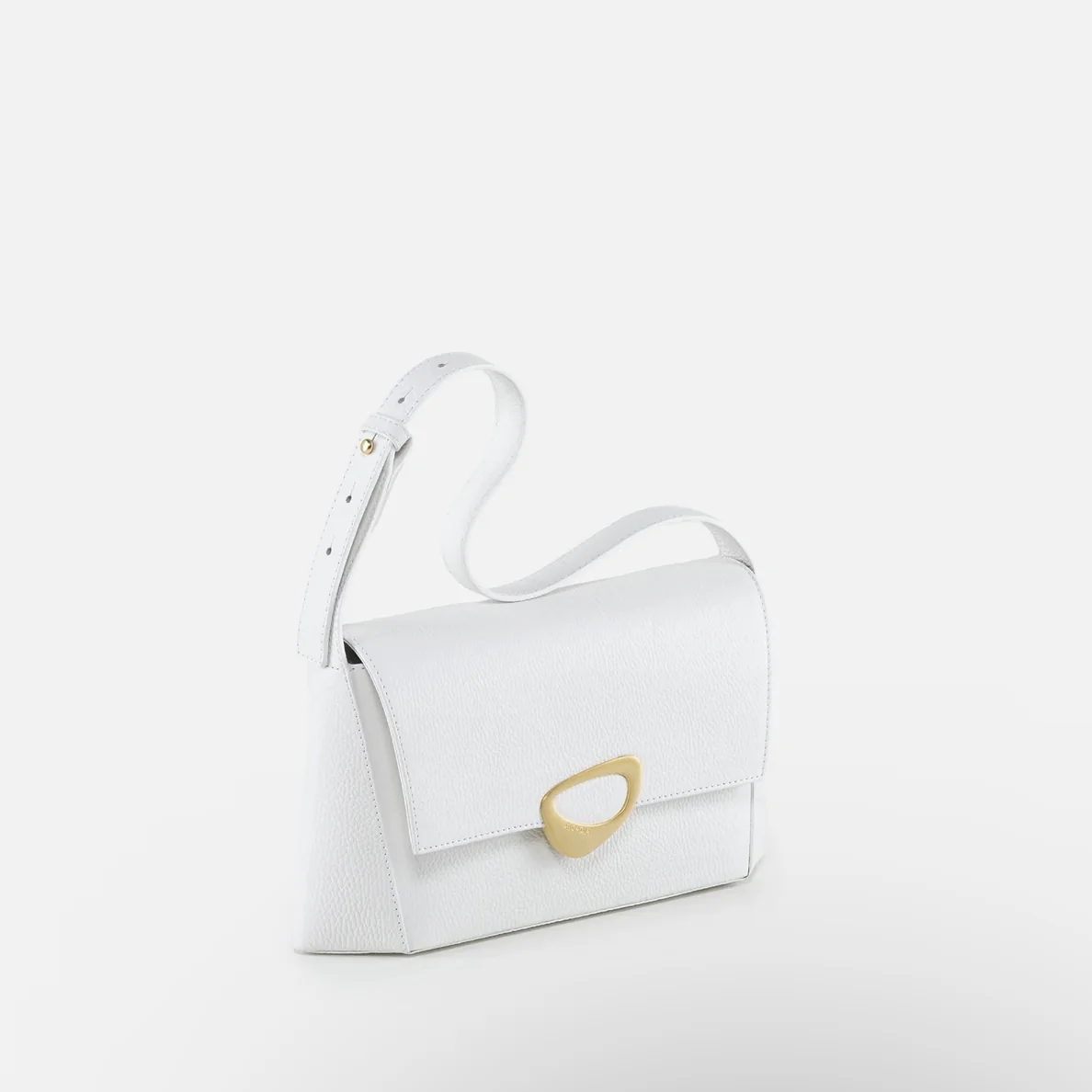 Calipso Medium Satchel - White