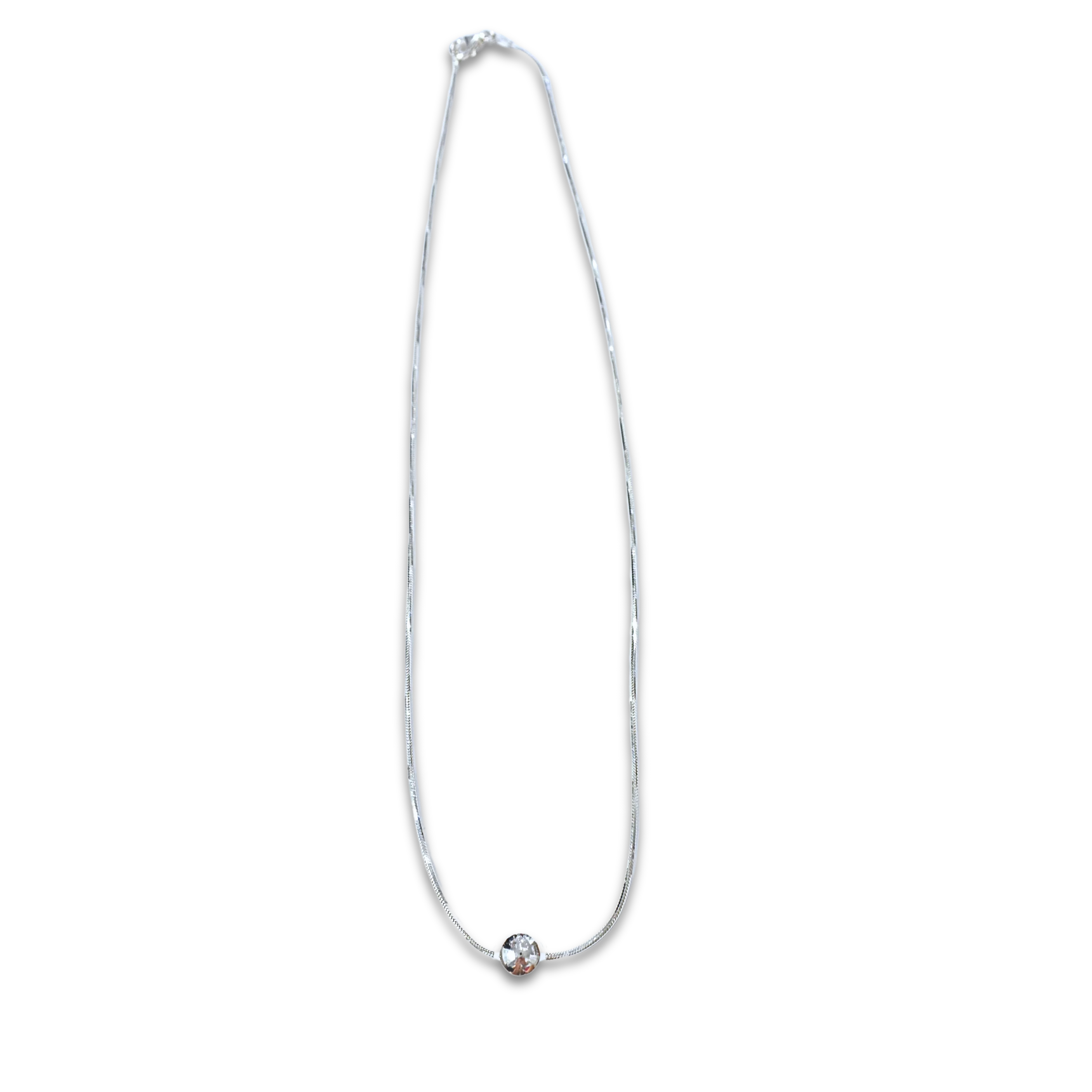 Cape Cod Ball Necklace - Silver