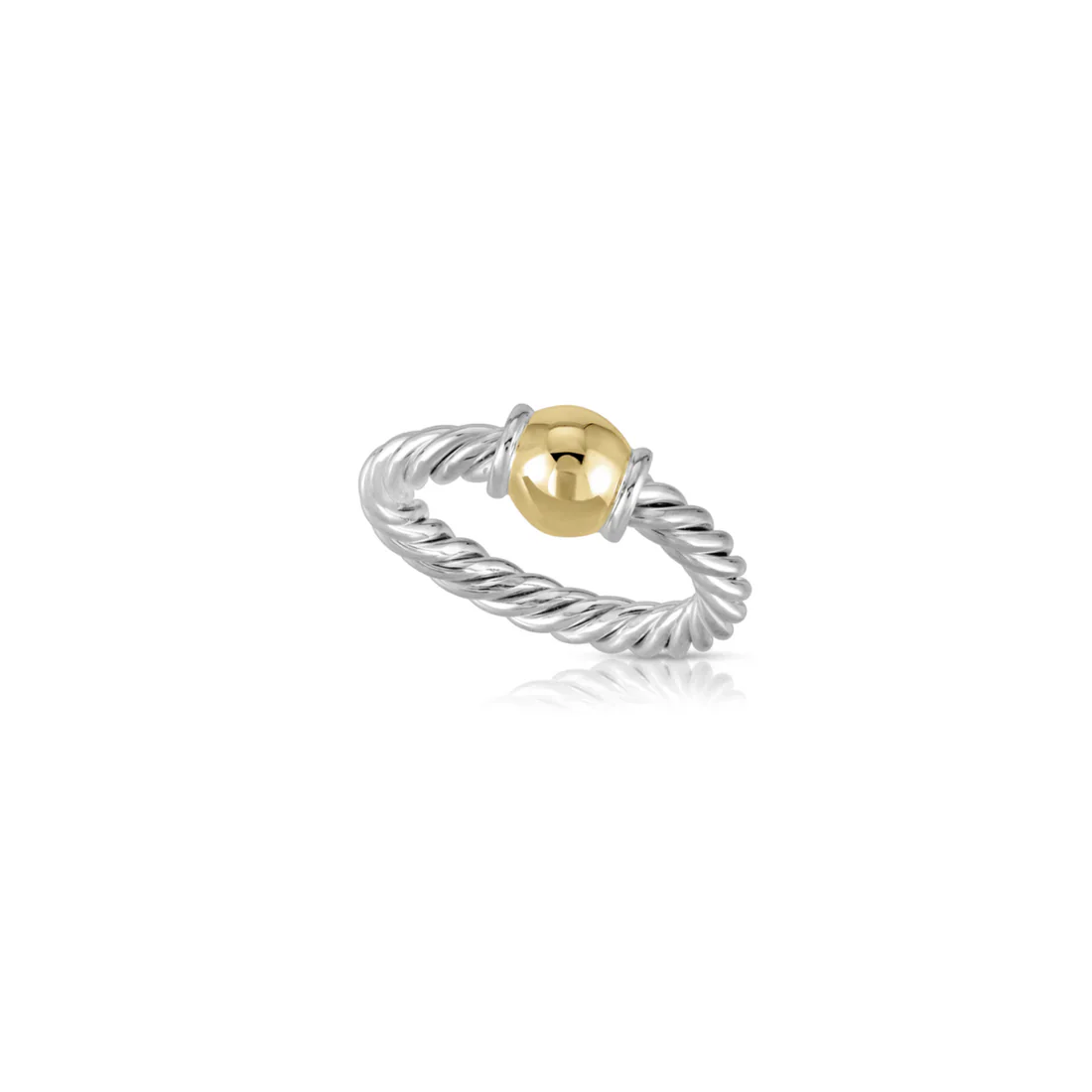 Cape Cod Twist Ring - 2-Tone
