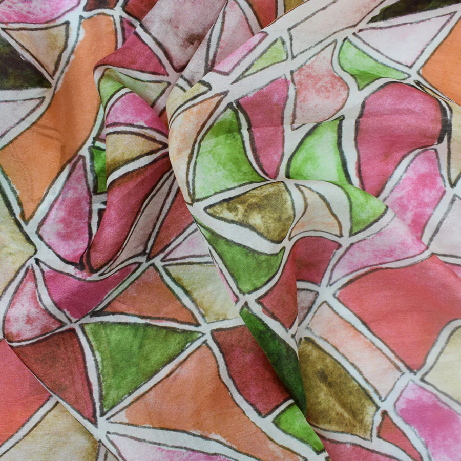 Celebration Stained Glass Silk Scarf - Image 3