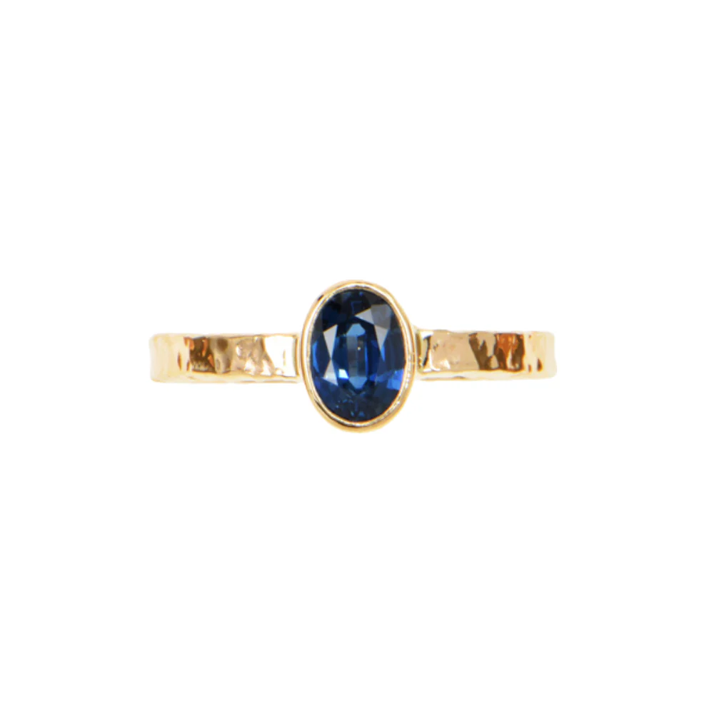Ceylon Sapphire Faceted Ring - Image 2