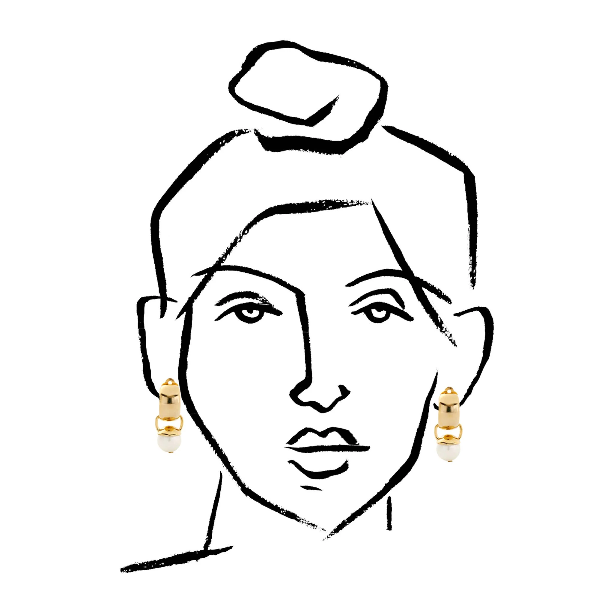 Classic Sleek & Sculpted Ear Clips Medium - Image 2