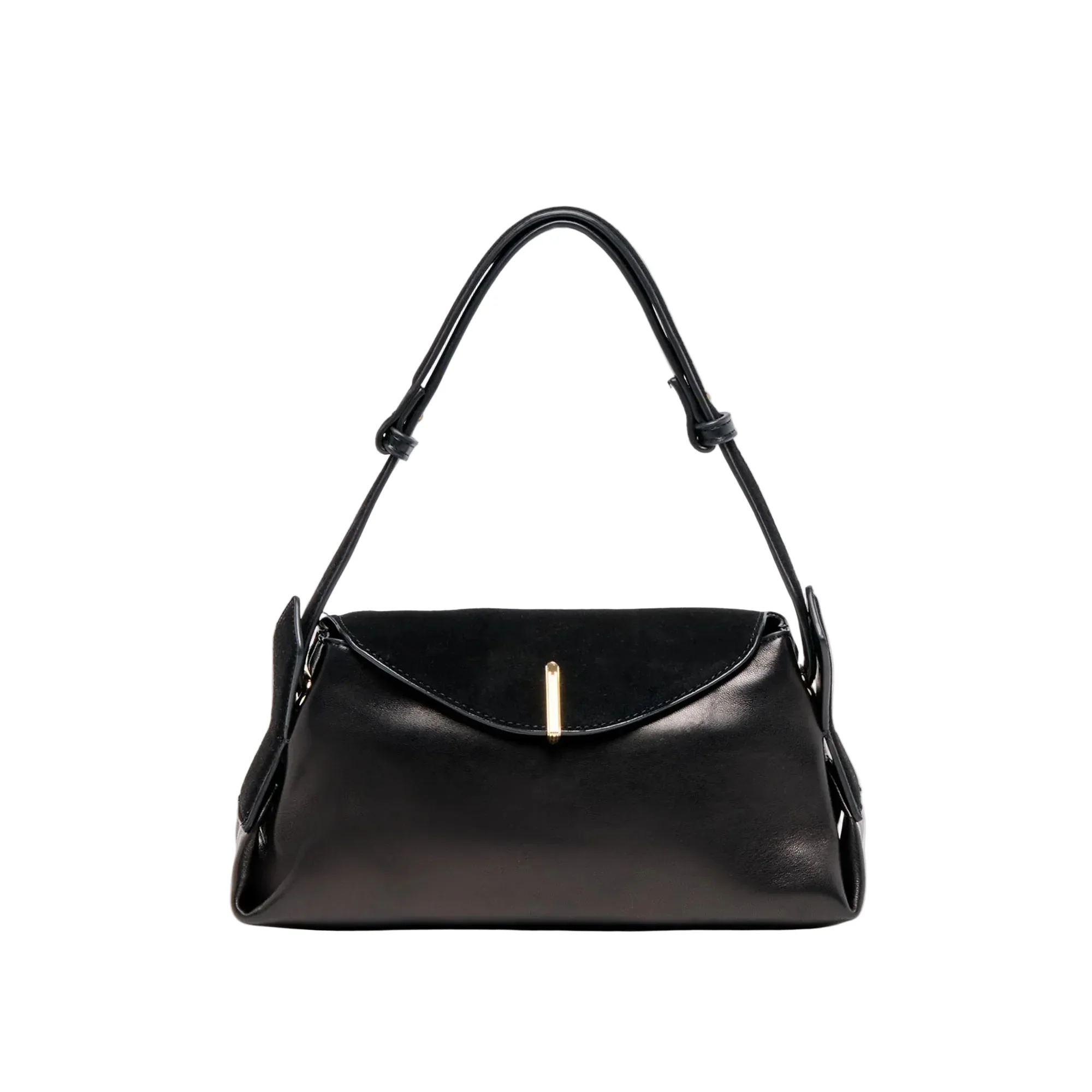 Devyn Shoulder Bag Black Leather