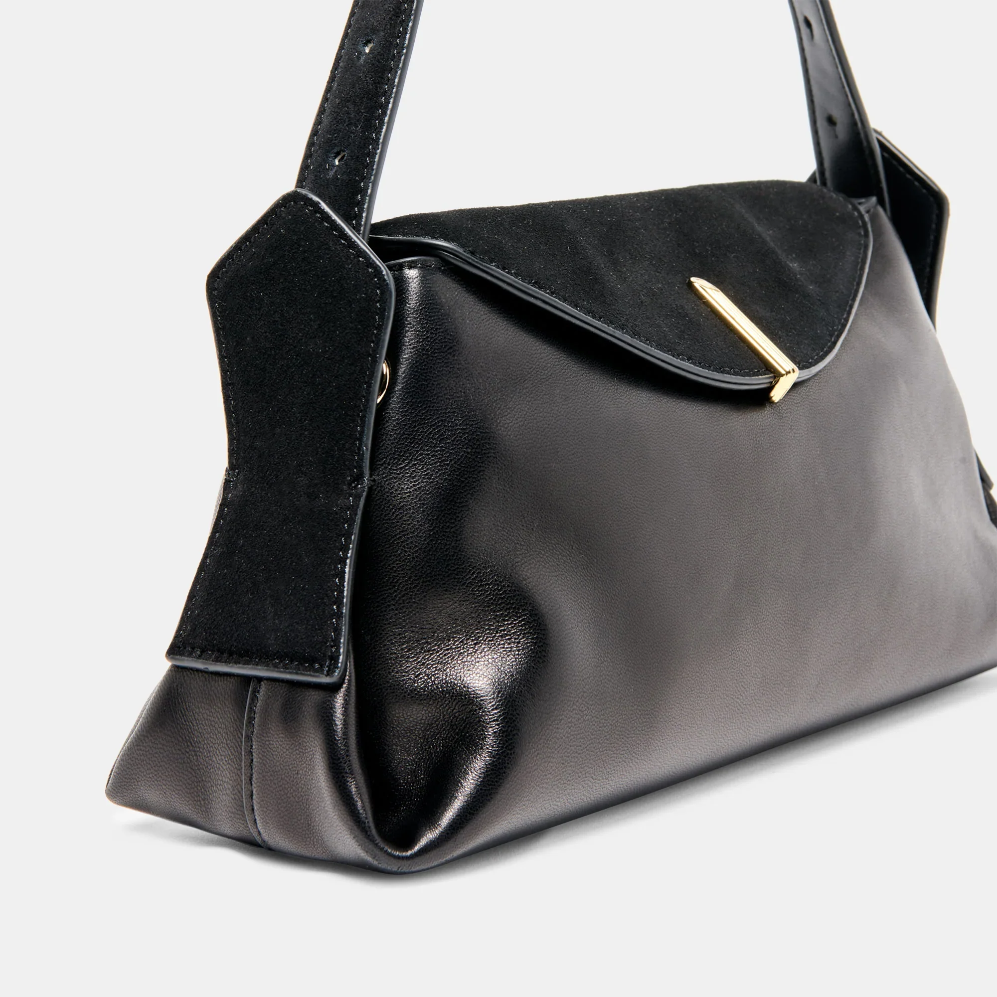 Devyn Shoulder Bag Black Leather - Image 4