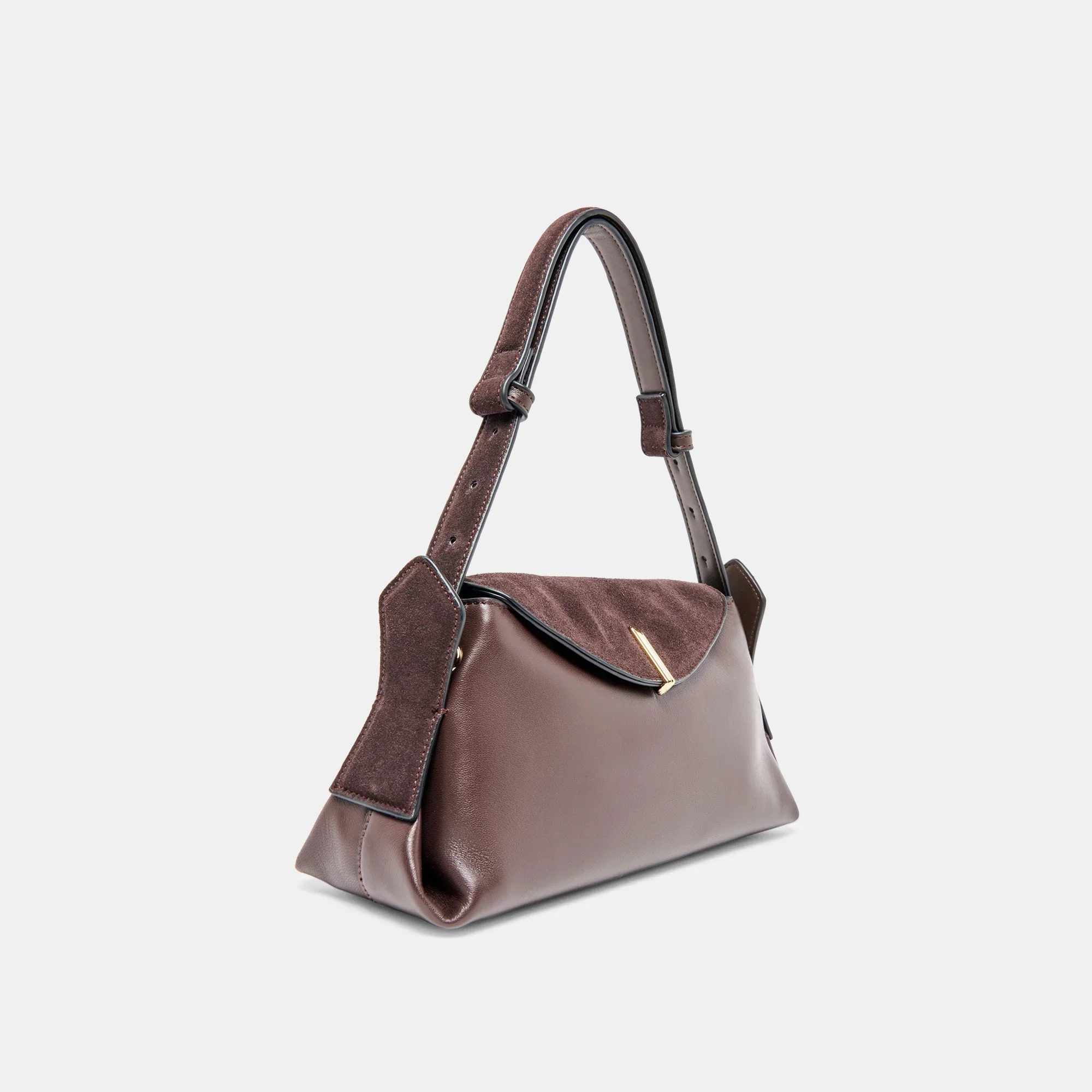 Devyn Shoulder Bag Espresso Leather - Image 2
