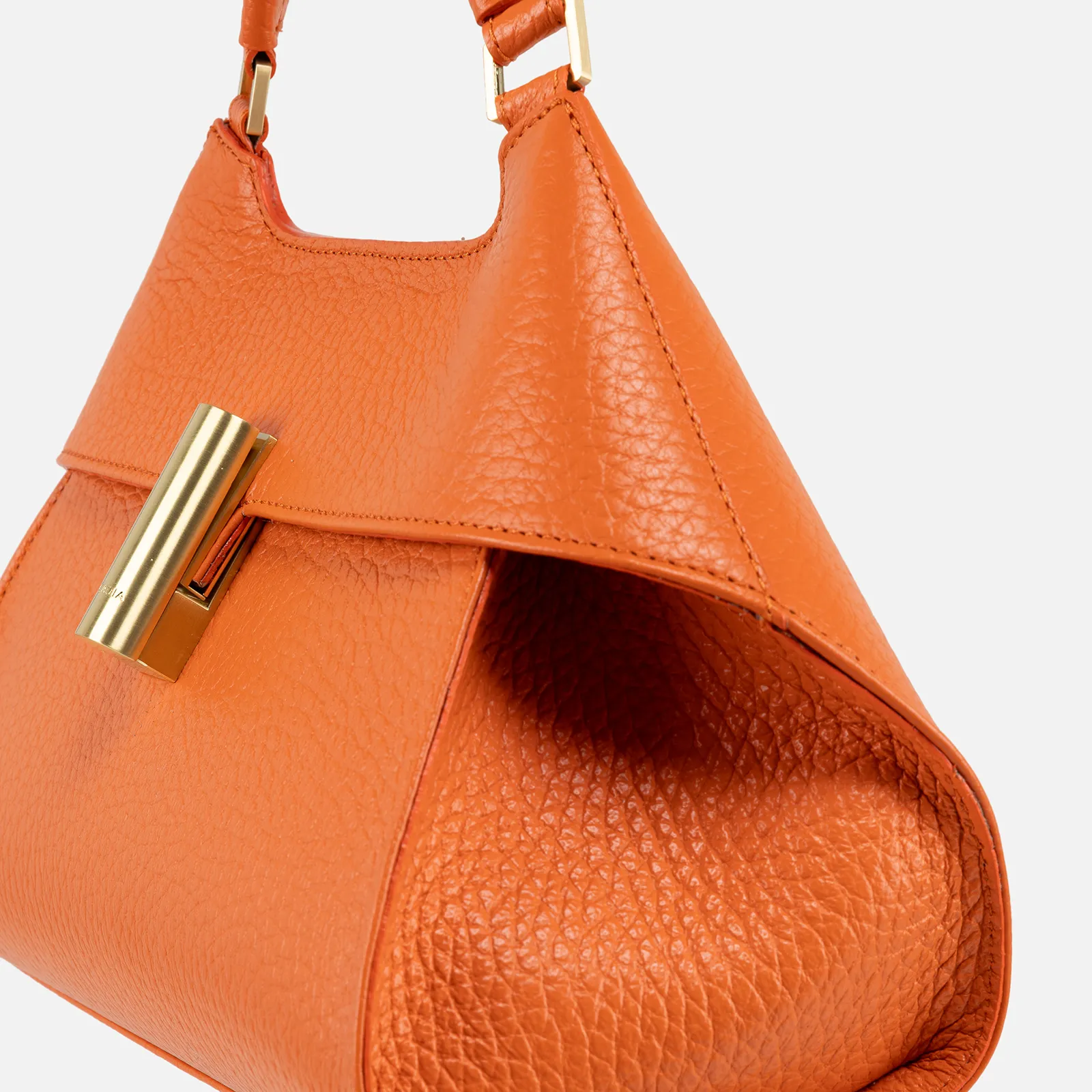 Emma Medium Satchel - Orange - Image 8