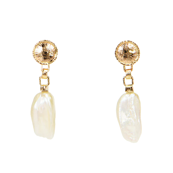 Freshwater Hinge Pearl Earrings