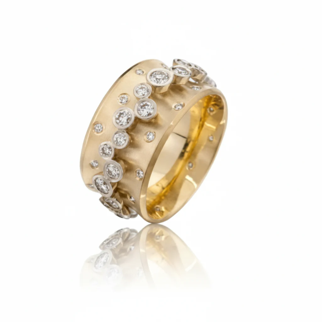 Garland Orbit Ring 1.44 cts 12mm