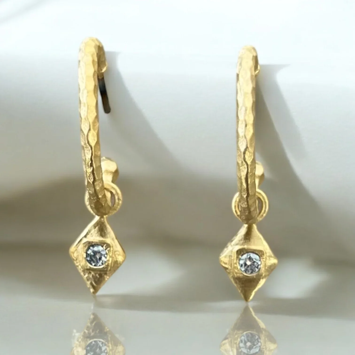 Gold Cayden Hoop Earrings - Image 3