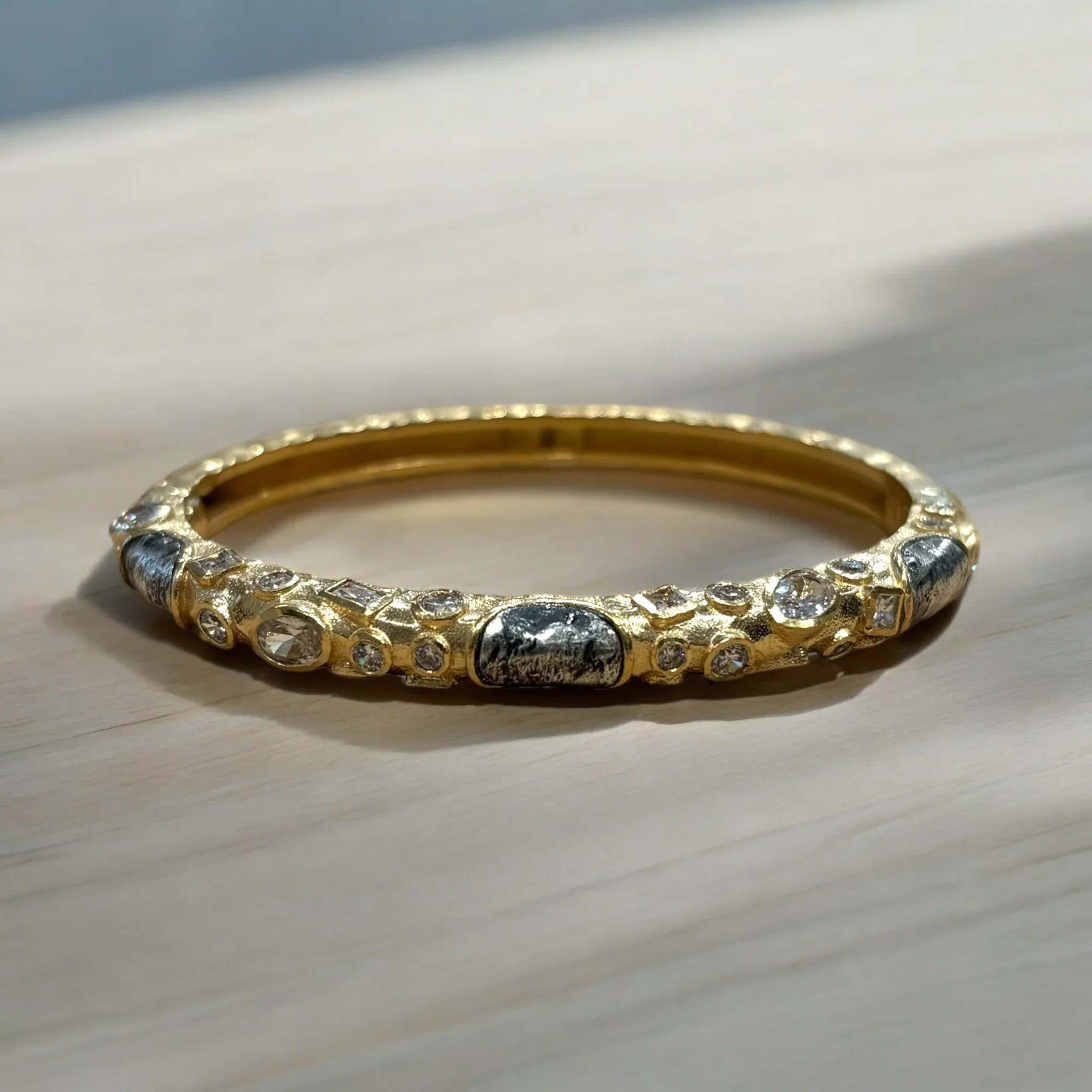 Gold Enzo Bangle - Image 2