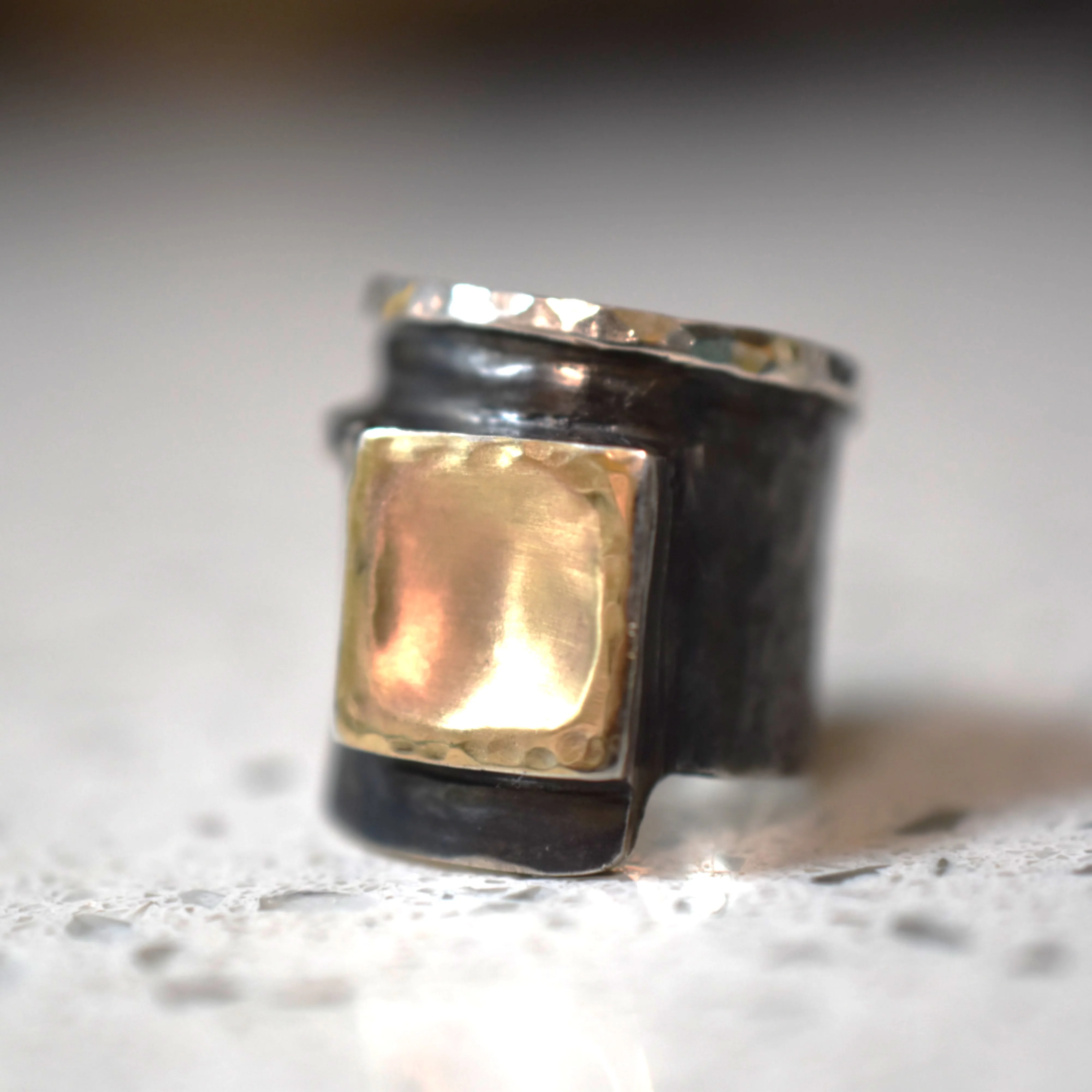 Oxidized Compass Ring - Image 2