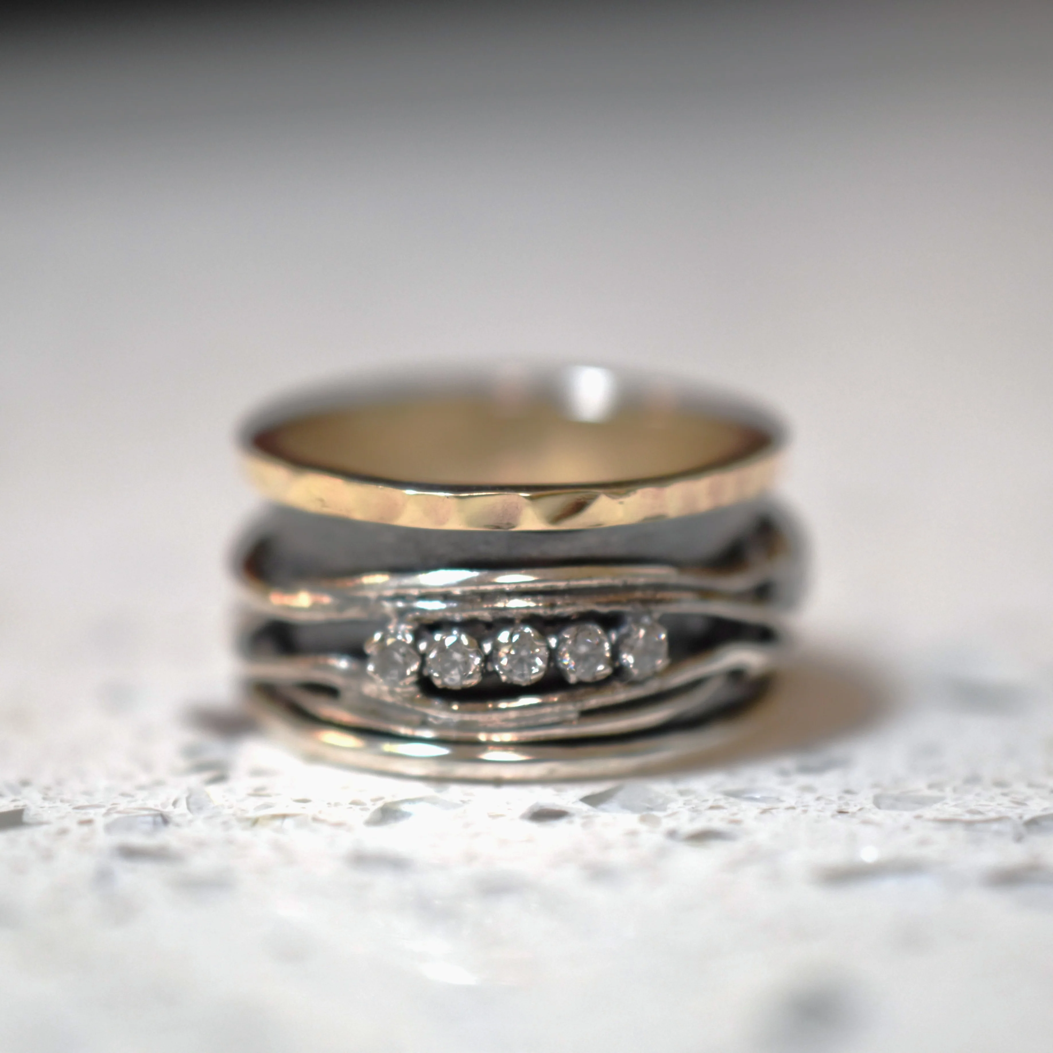 Tri-Tone Spiral Ring - Image 2