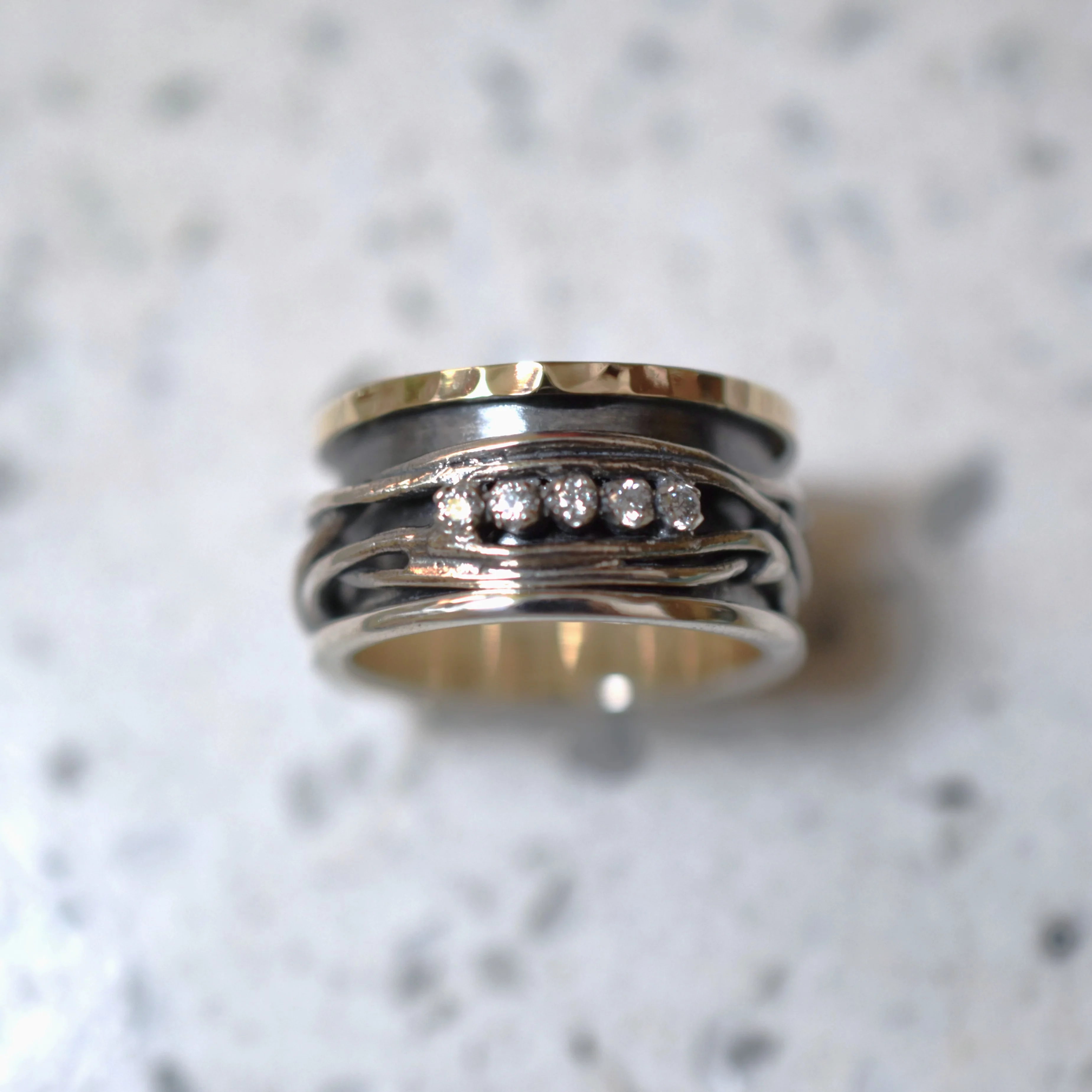 Tri-Tone Spiral Ring - Image 3