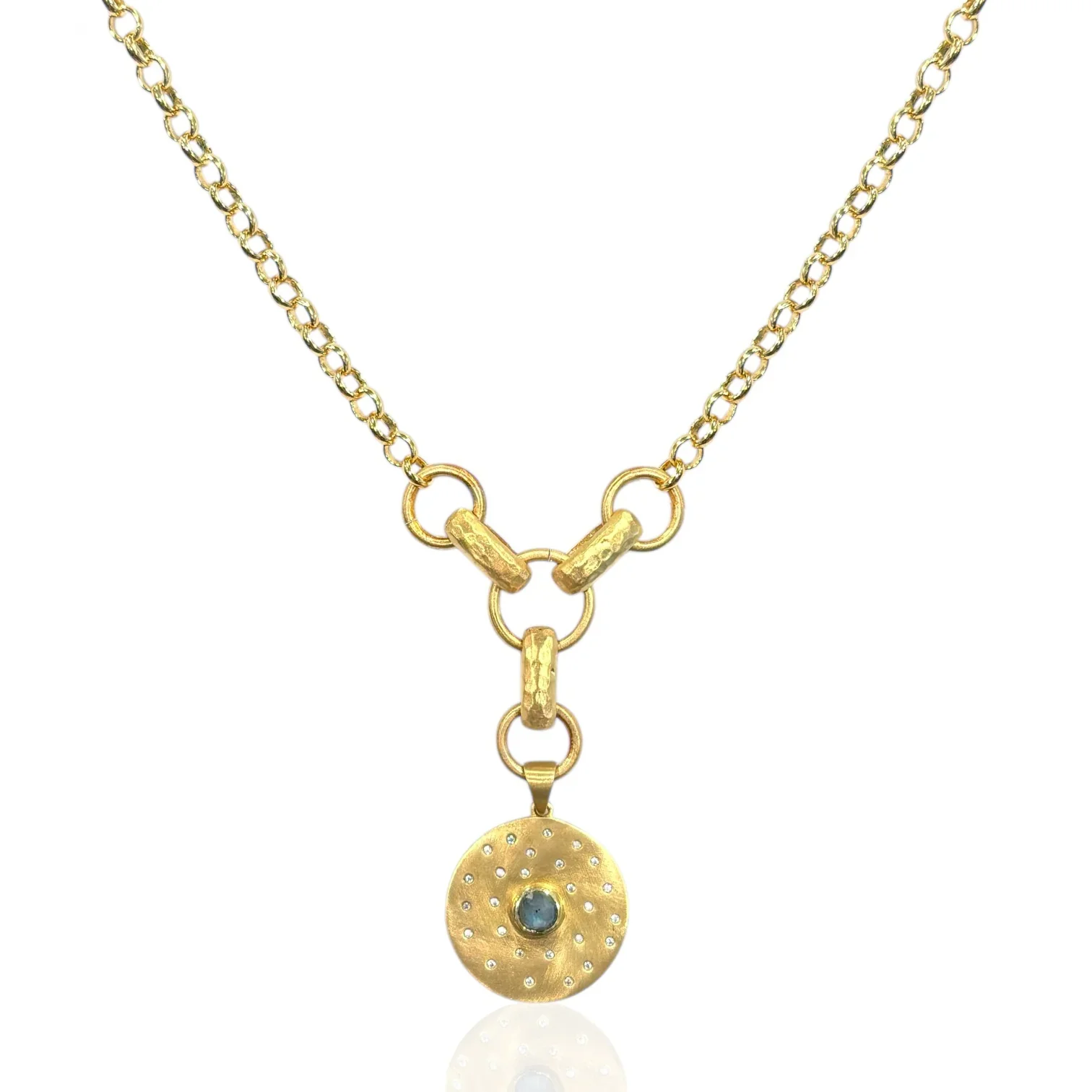Gold Rondo Link Necklace