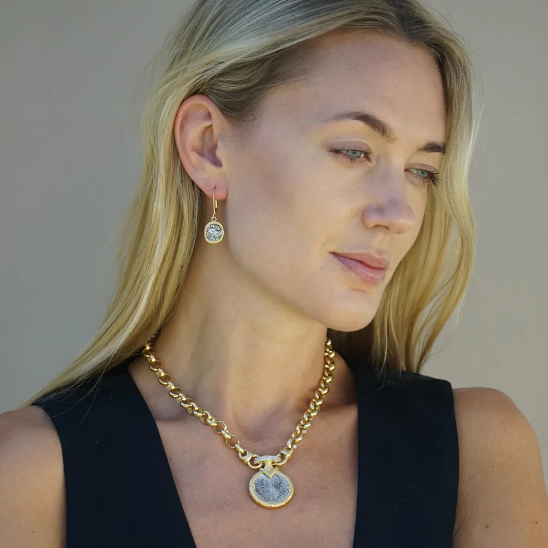 Gold Vecchio Coin Necklace - Image 4