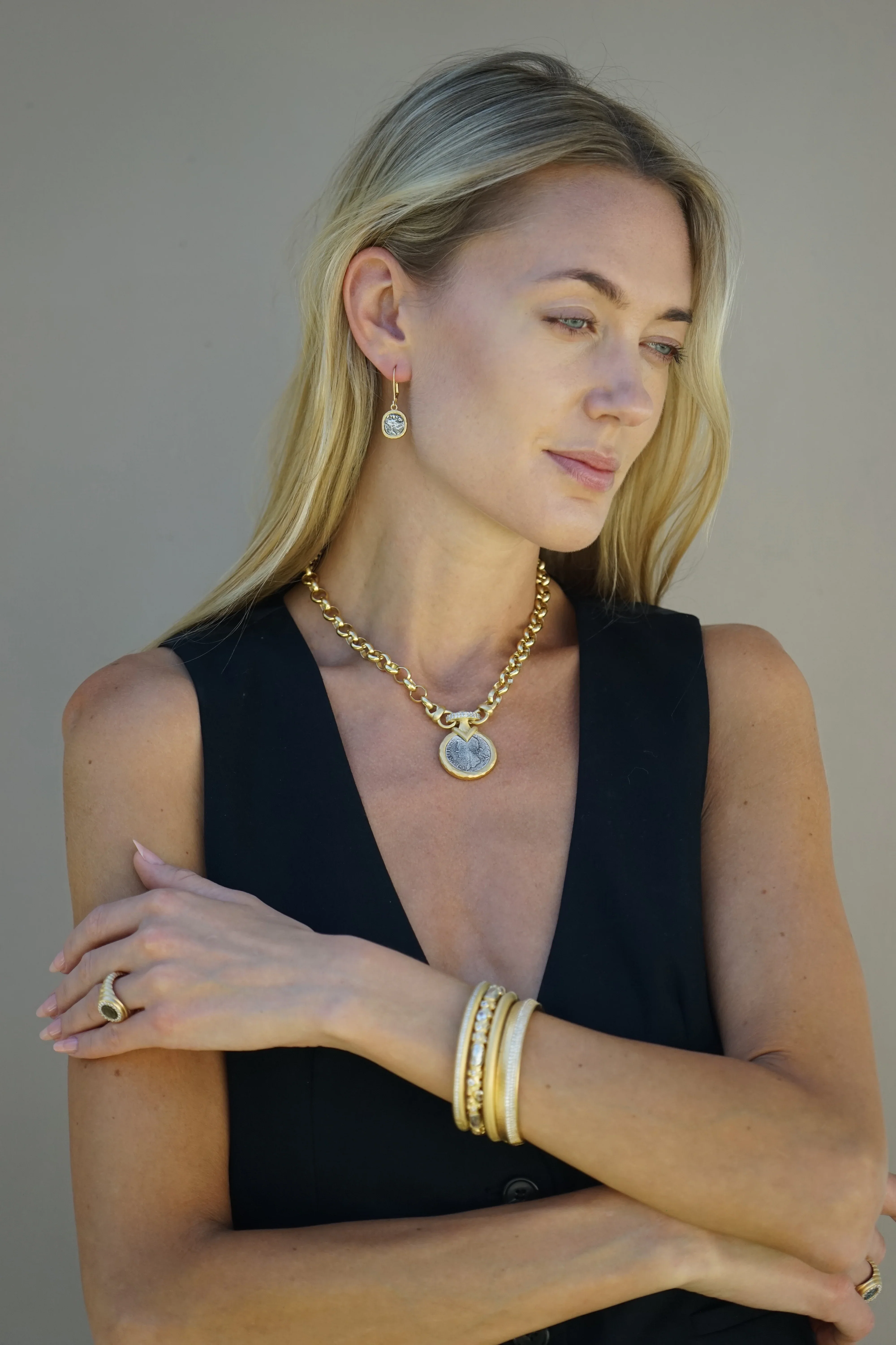 Gold Vecchio Coin Necklace - Image 5