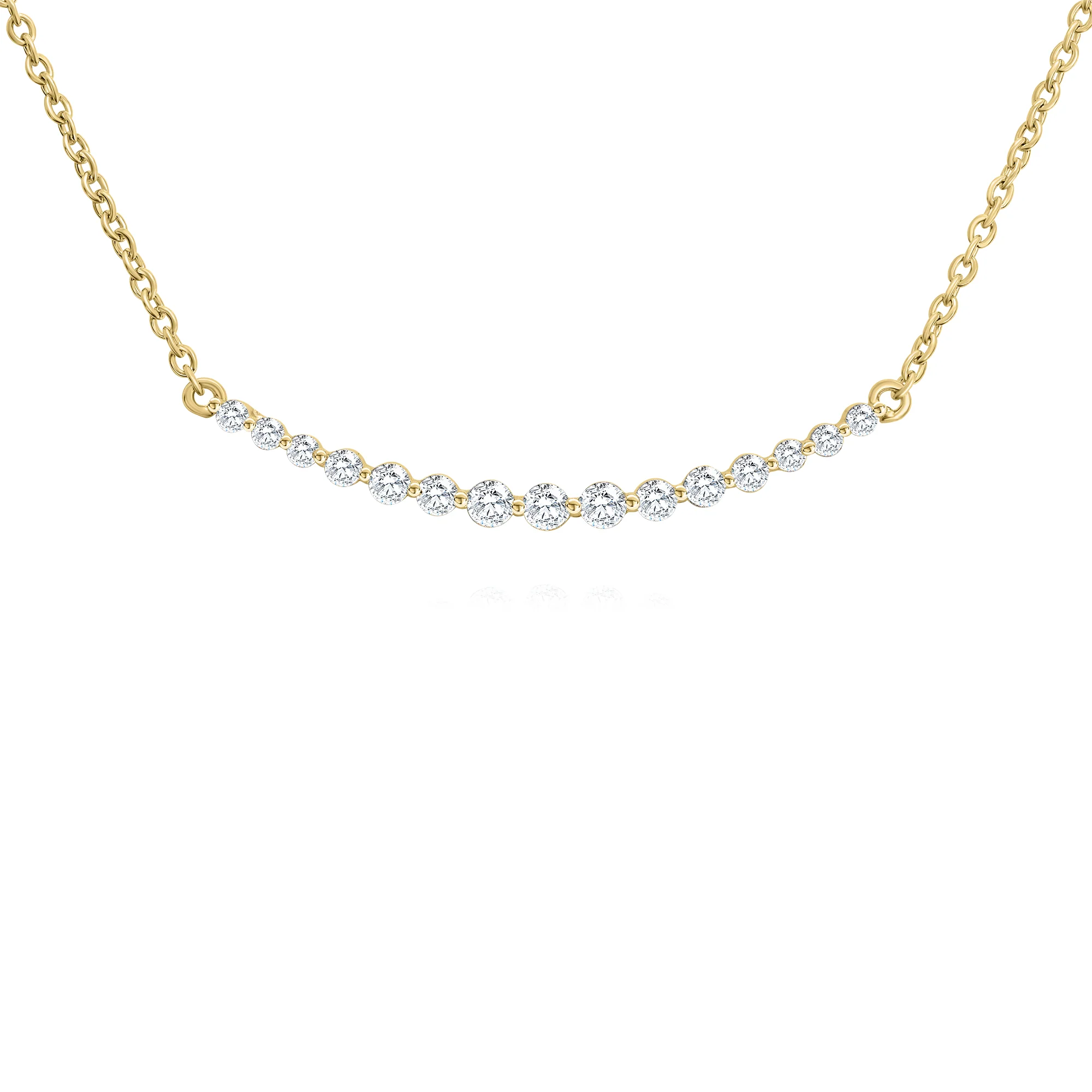 Graduated Curved Bar Segment Chain