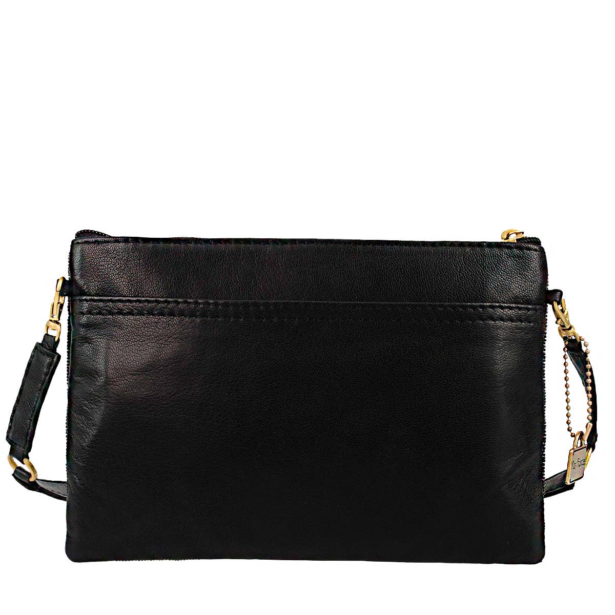 High Stakes Black and Gold Spade Beaded Crossbody - Image 4