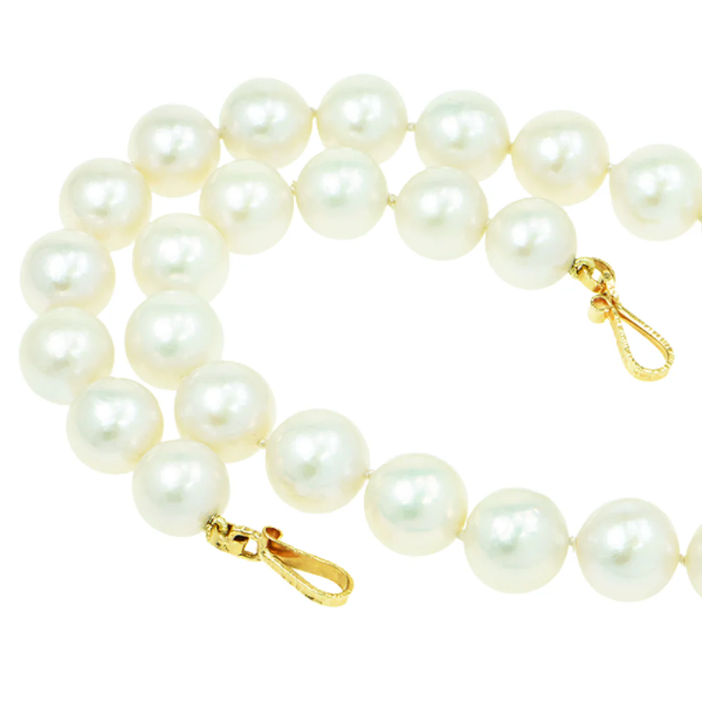 Ice Aquamarine Millennium-cut Faceted and Freshwater Pearl Necklace - Image 4