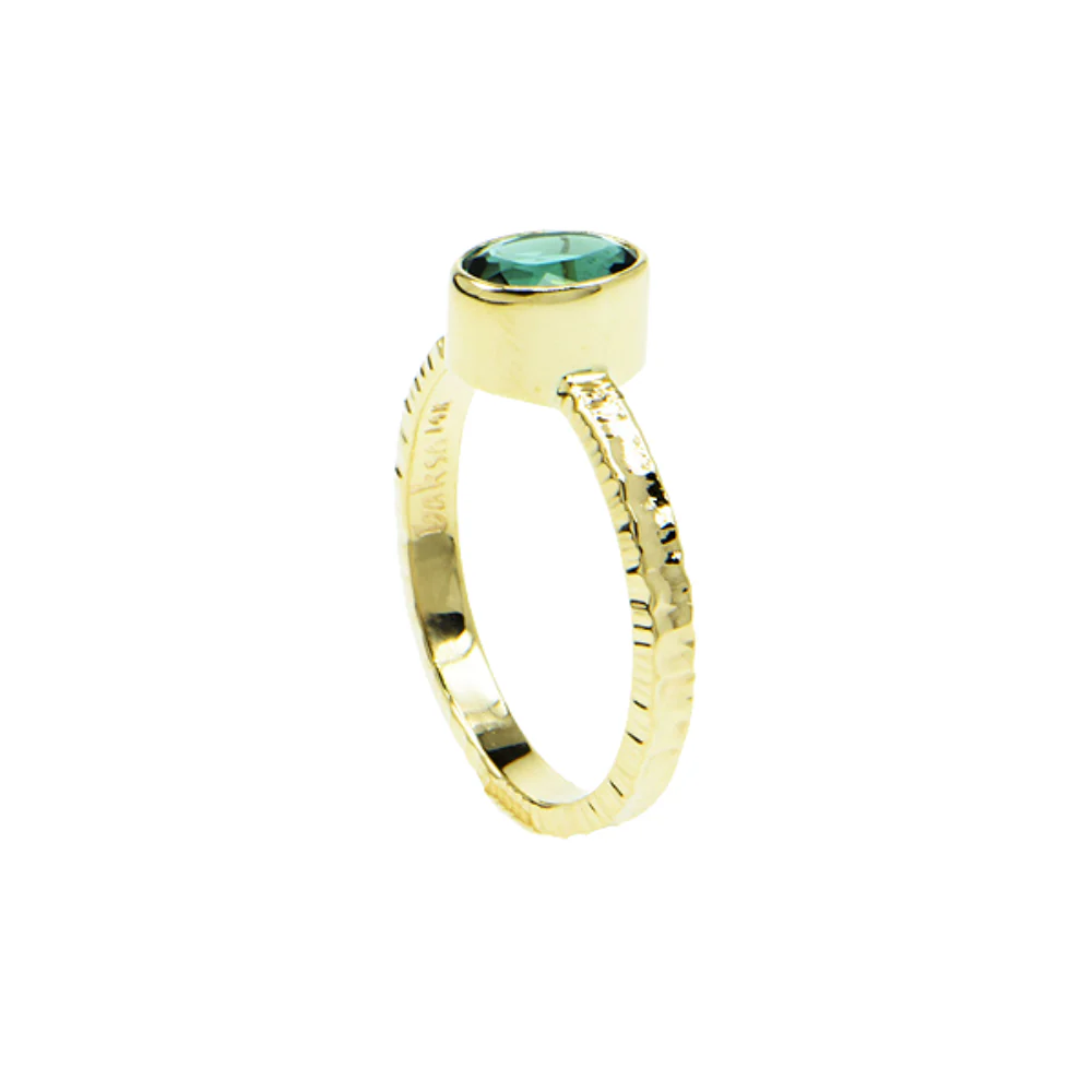 Indicolite Tourmaline Faceted Ring - Image 3