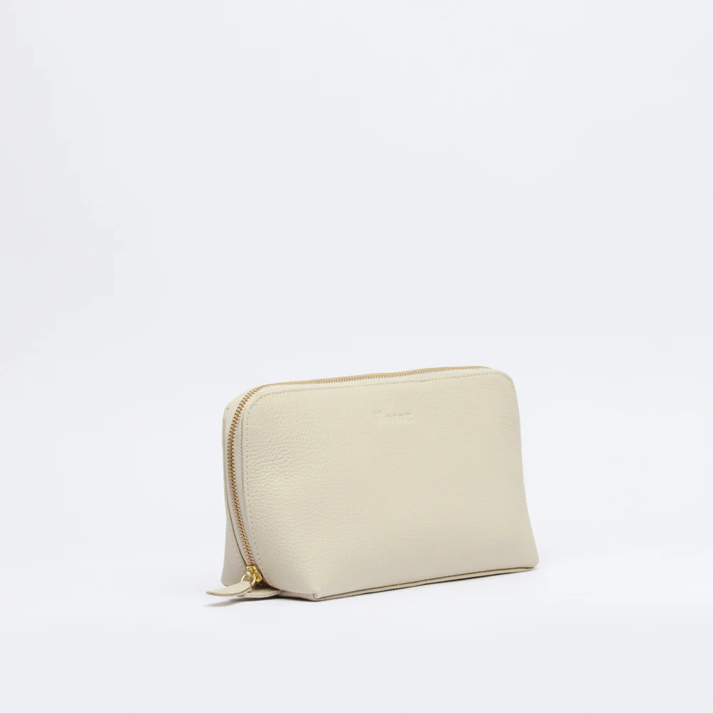 Leather Duo Pouch Set- Ivory - Image 2