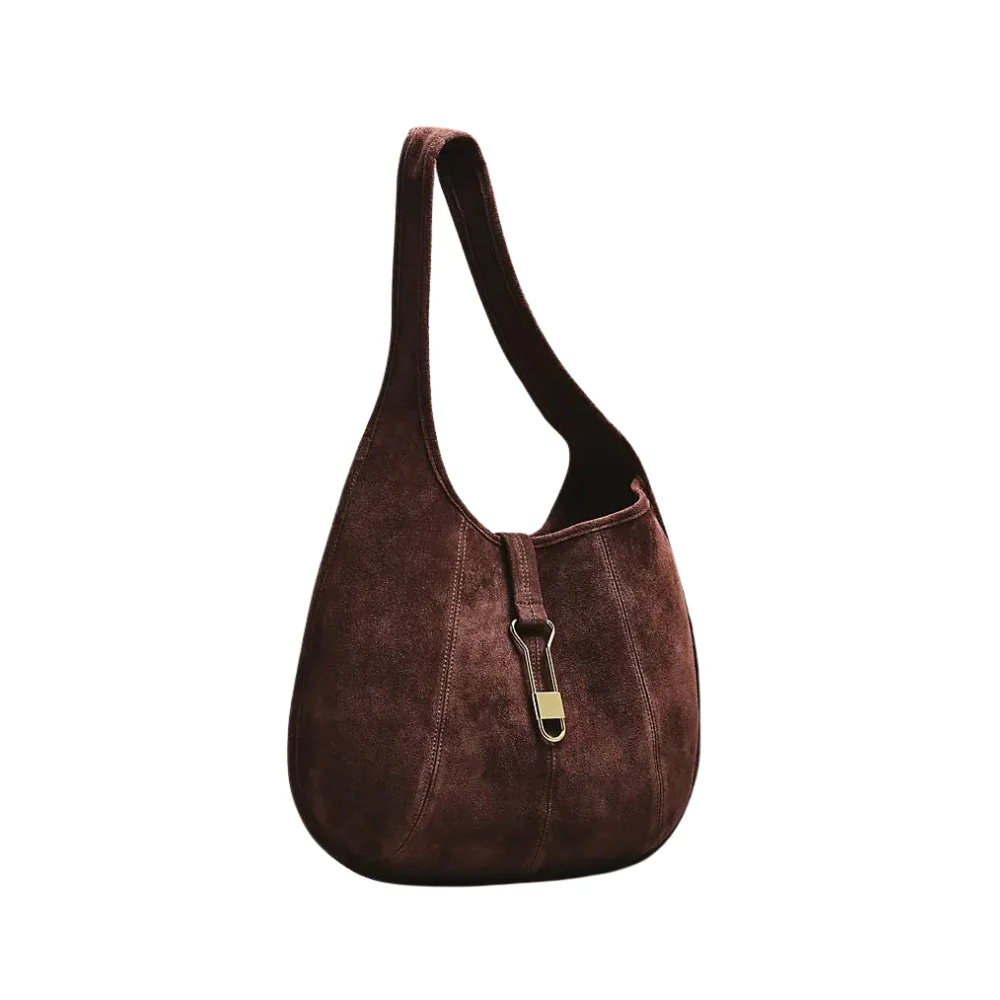 Nova Leather Buckle Tote in Espresso