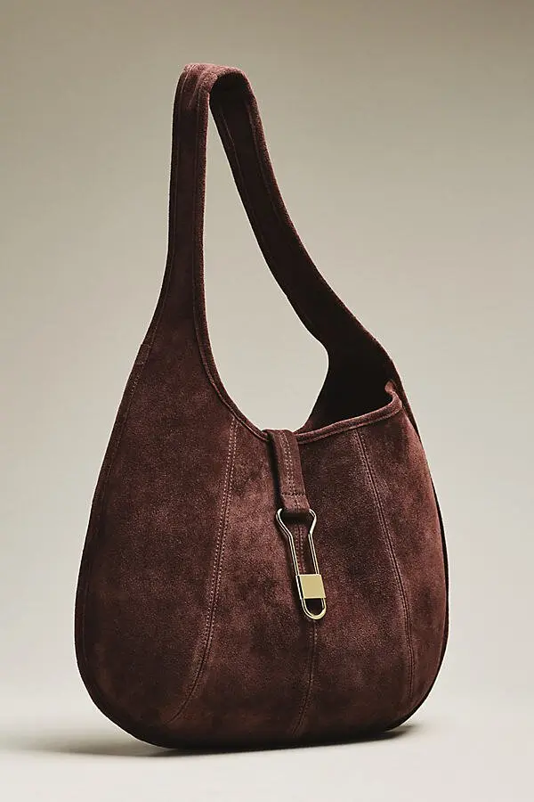 Nova Leather Buckle Tote in Espresso - Image 2