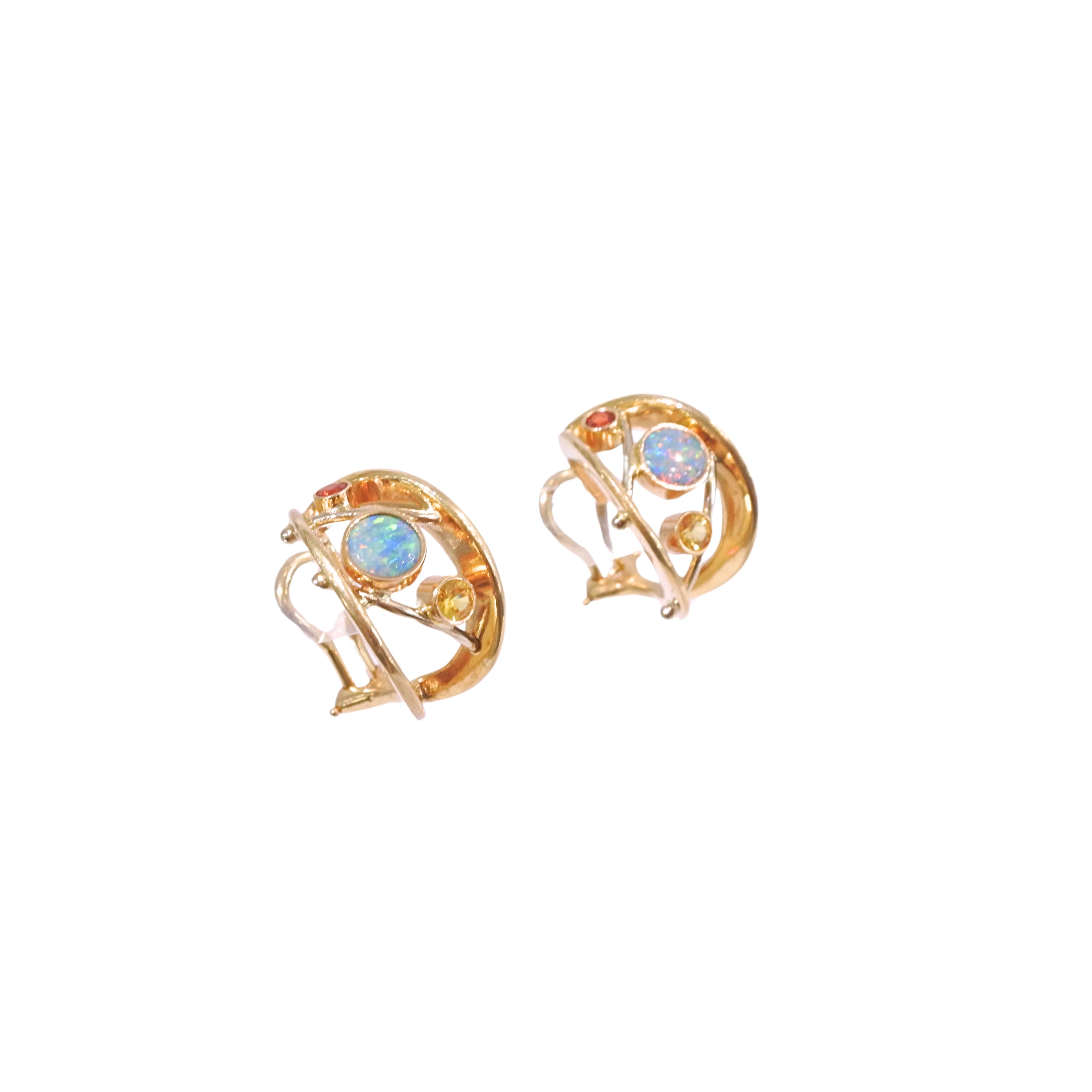 Galaxy Opal Hoops - Image 3
