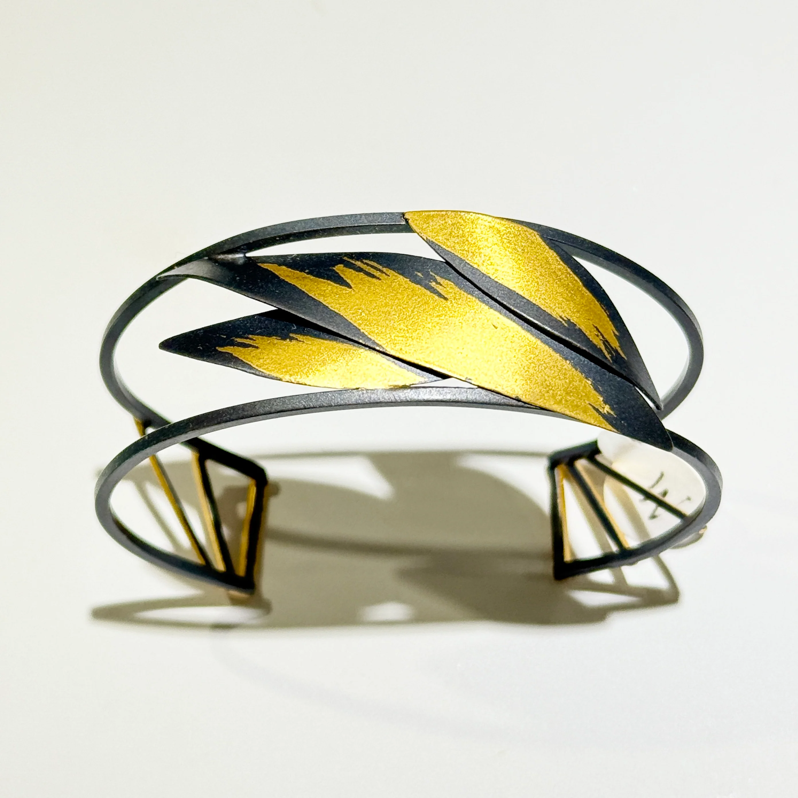 Oxidized Feathered Cuff - Image 2