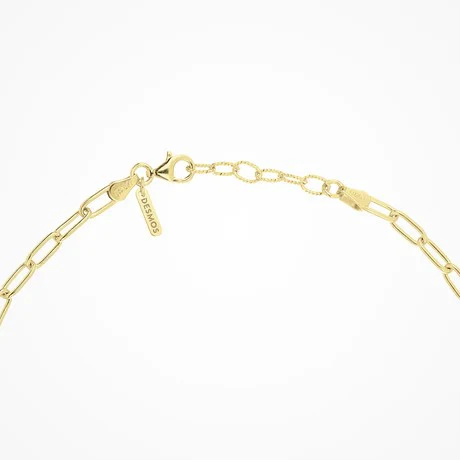 Paperclip Necklace - Gold - Image 3