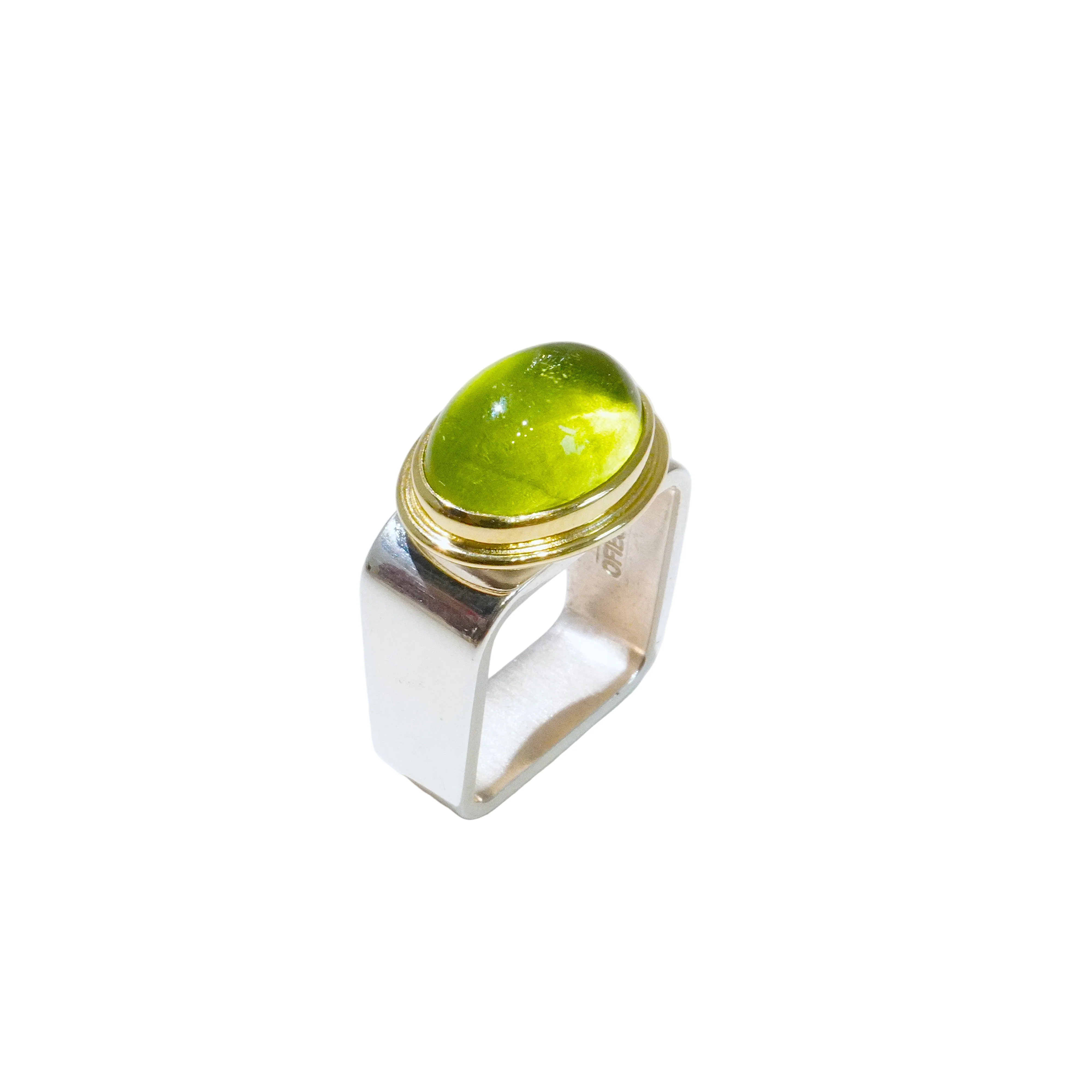 Peridot Square Ring 11x14mm - Image 2