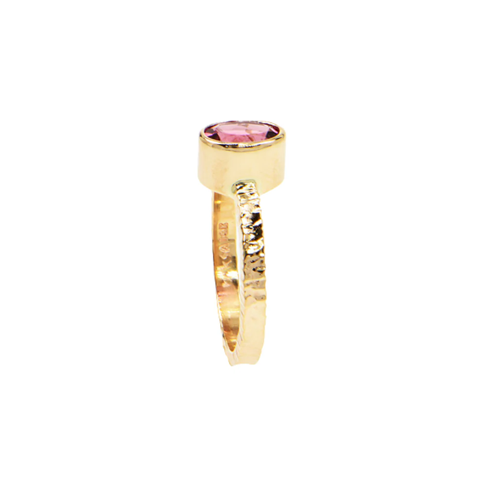 Pink Tourmaline Faceted Ring - Image 4