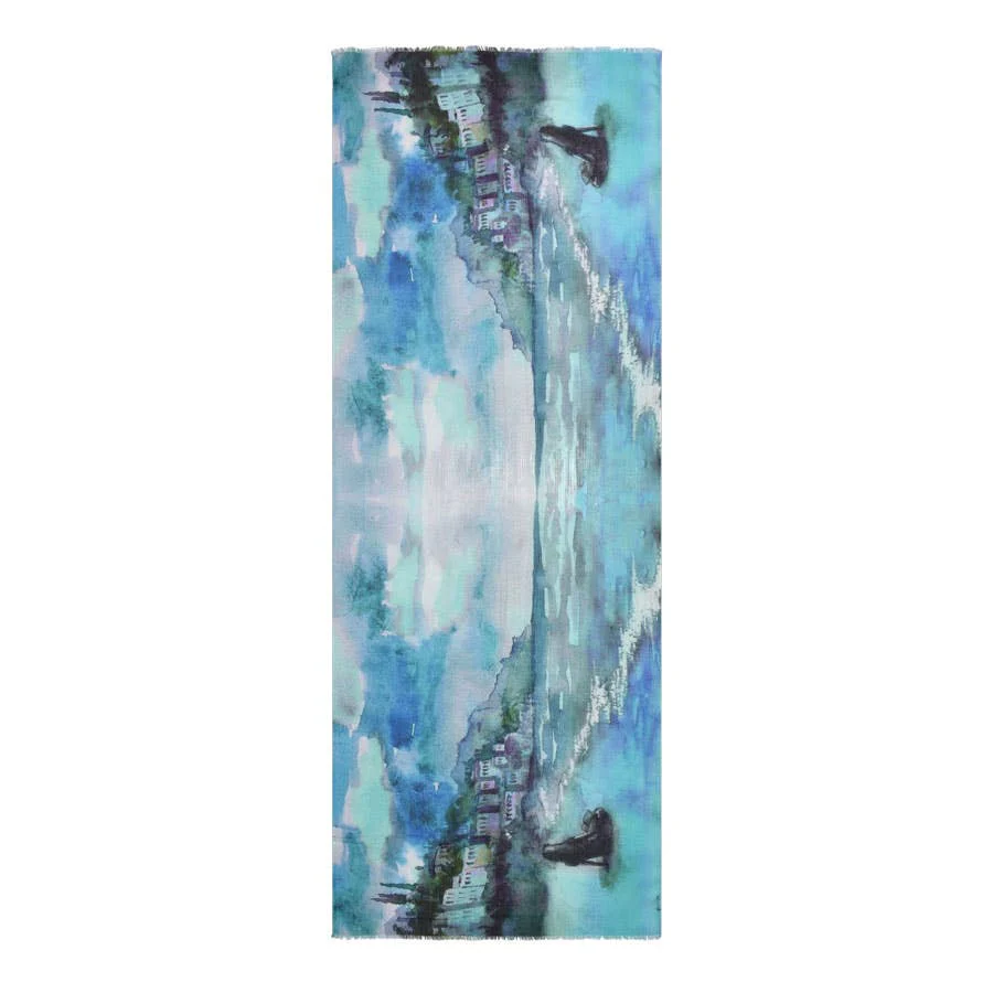 Rianne Painterly Landscape Beach Scarf