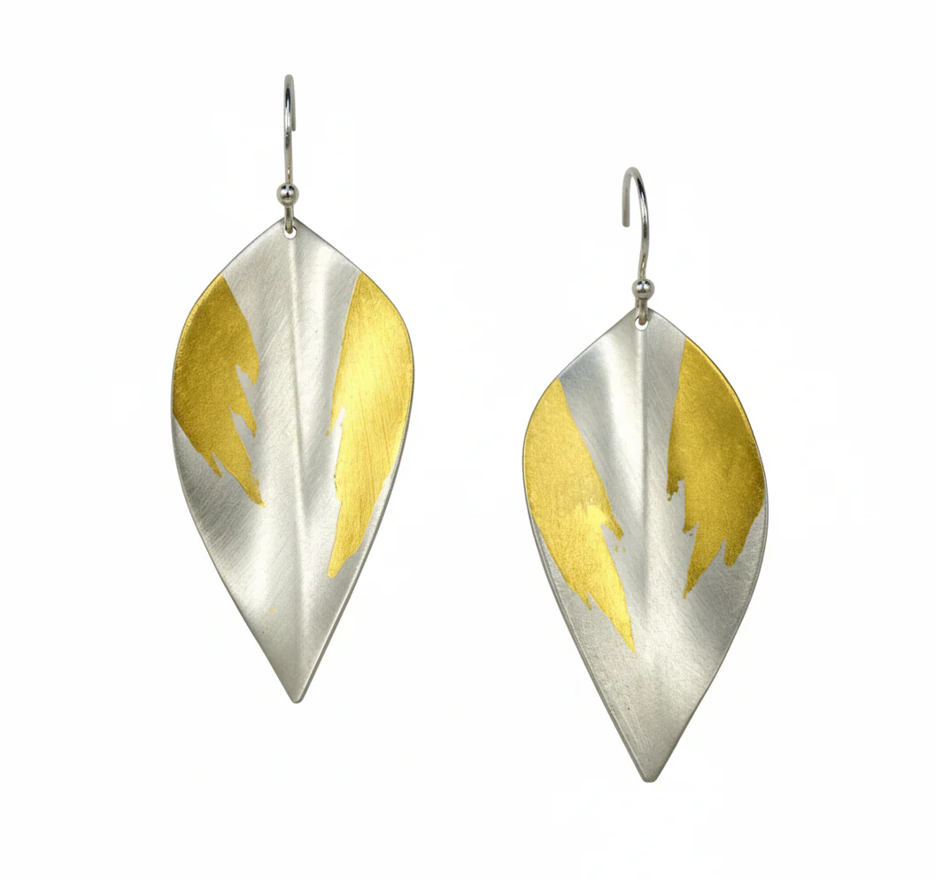 Single Leaf Hanging Earrings