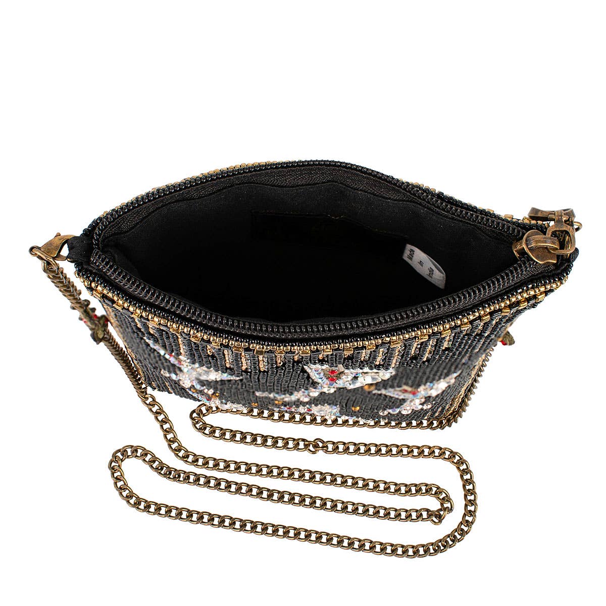 Sip Happens Black and Diamond Beaded Martini Crossbody - Image 5