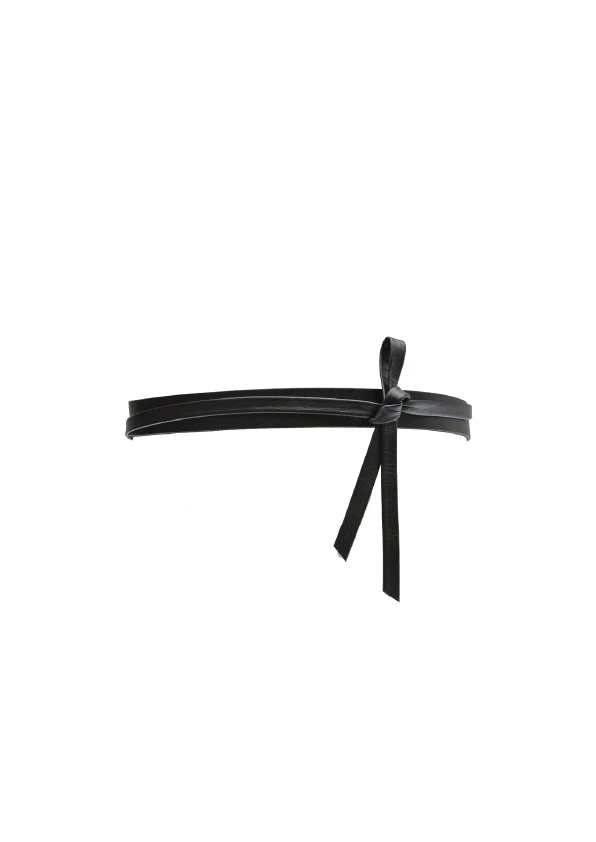 Skinny Wrap Belt - Black - Image 6