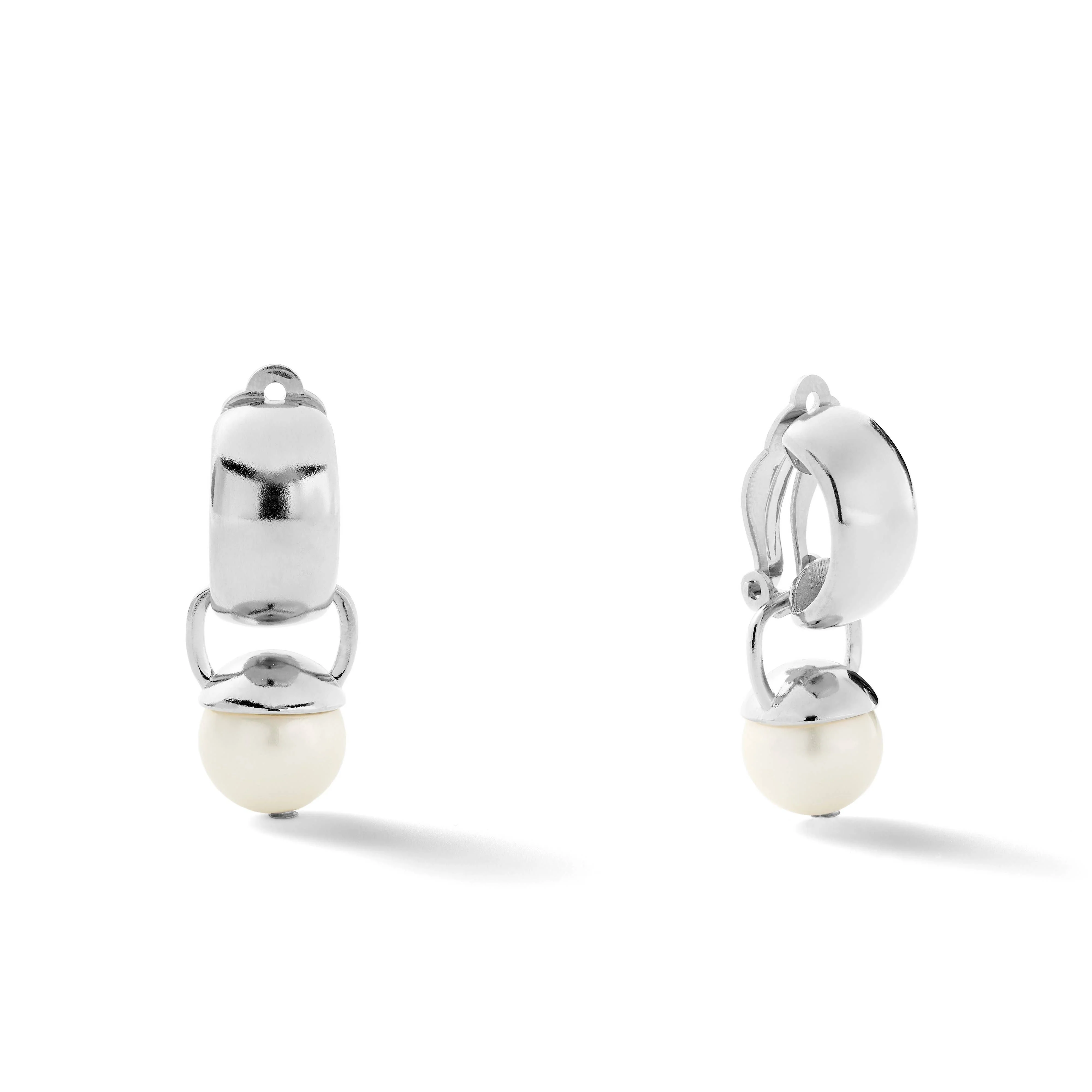 Sterling Sleek & Sculpted Ear Clips Medium