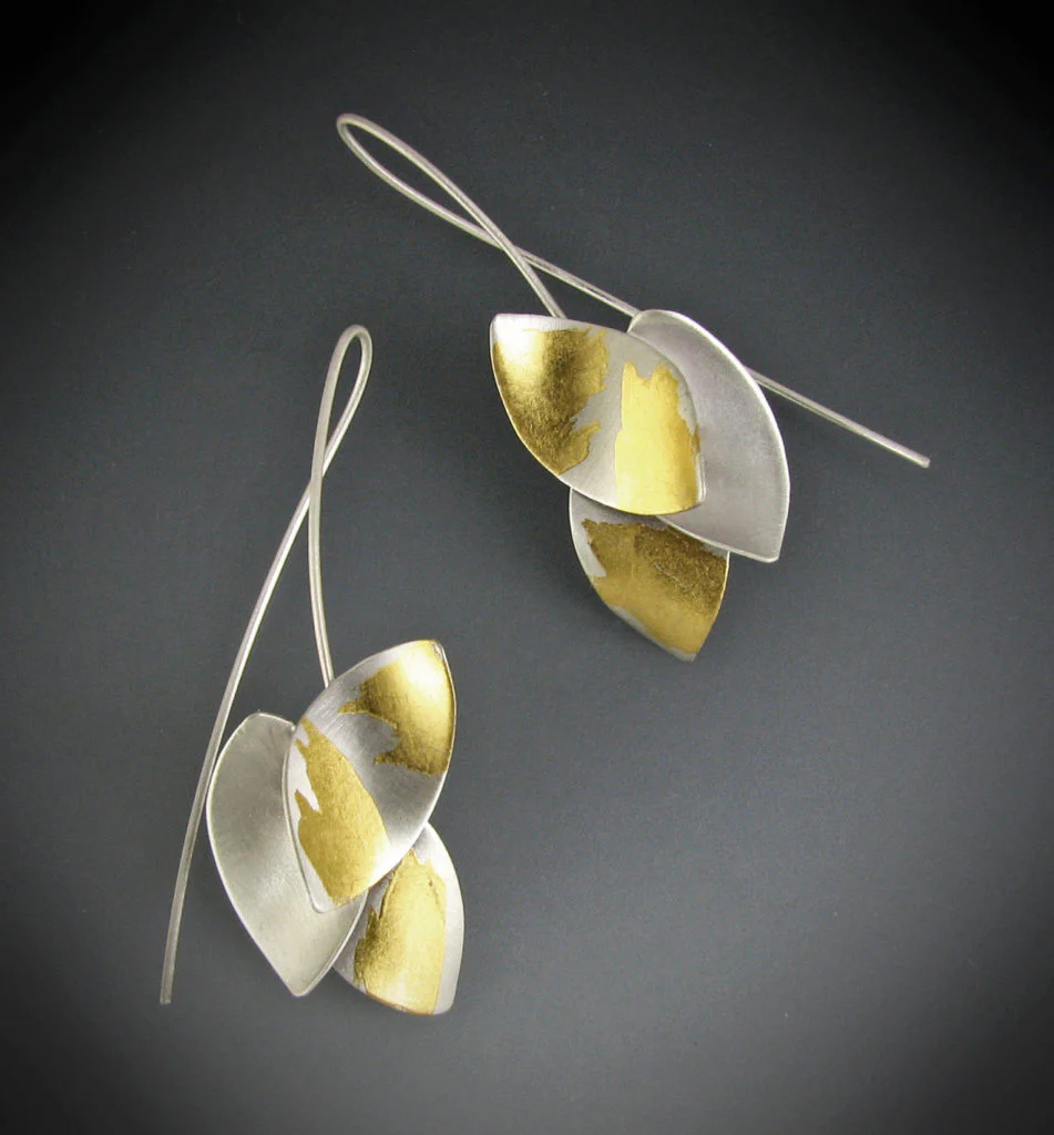 Three Leaf Earrings - Image 2