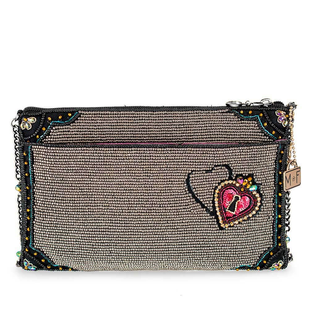Unlocked Magic Beaded Keys & Hearts Mini Crossbody Handbag - Image 4