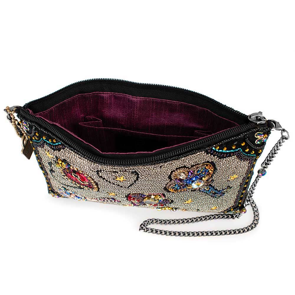 Unlocked Magic Beaded Keys & Hearts Mini Crossbody Handbag - Image 7